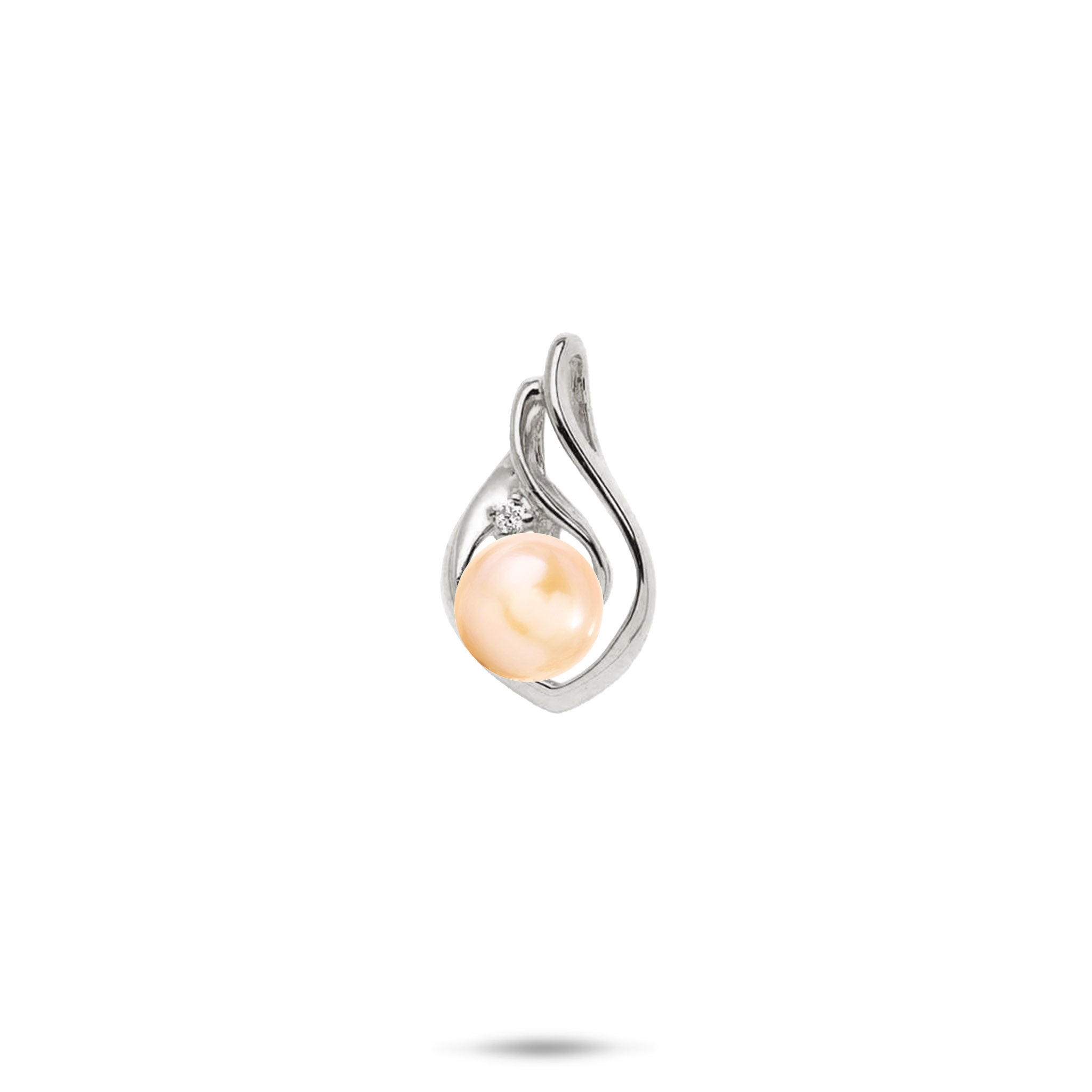 Pick A Pearl Pendant in White Gold with Diamond