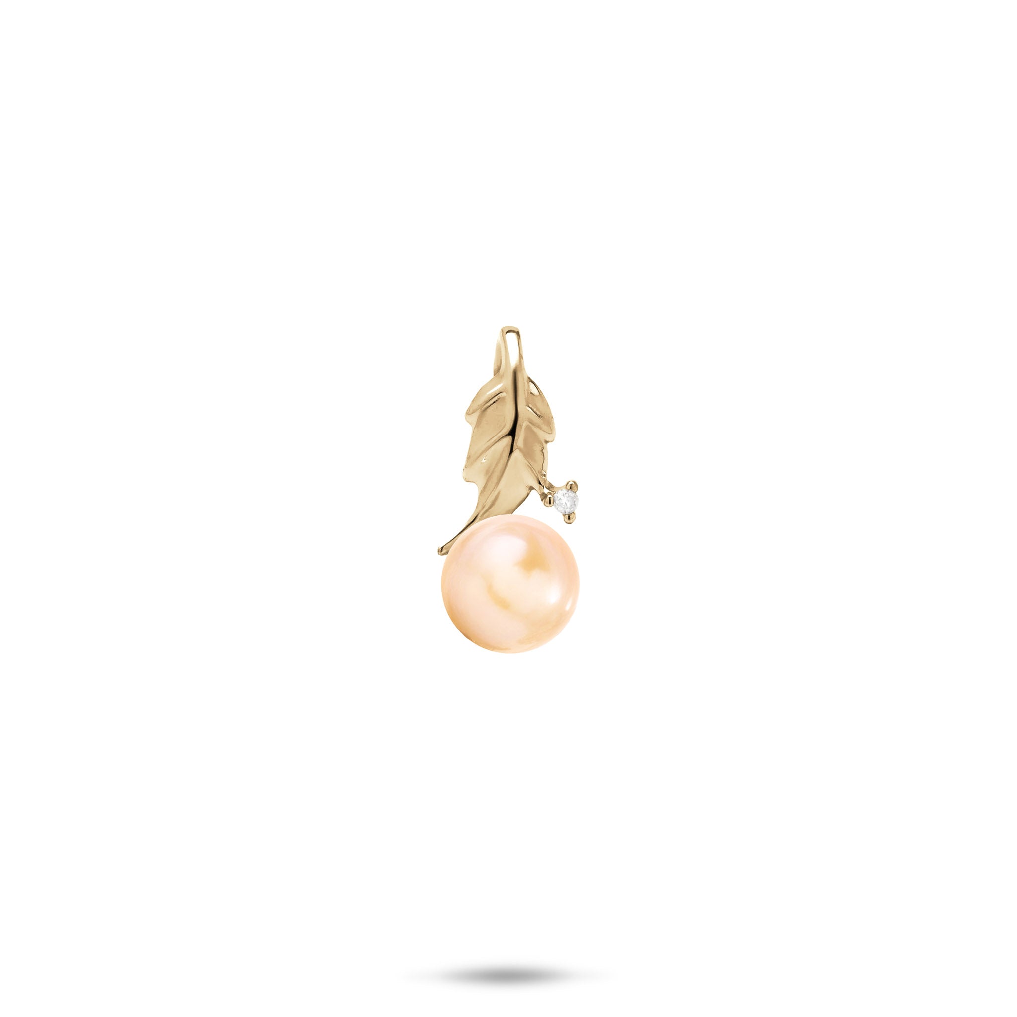 Pick A Pearl Maile Pendant in Gold with Diamond