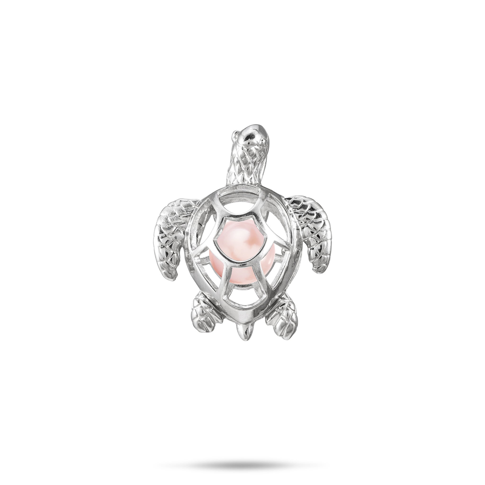 Pick A Pearl Honu Pendant in Sterling Silver - 23mm