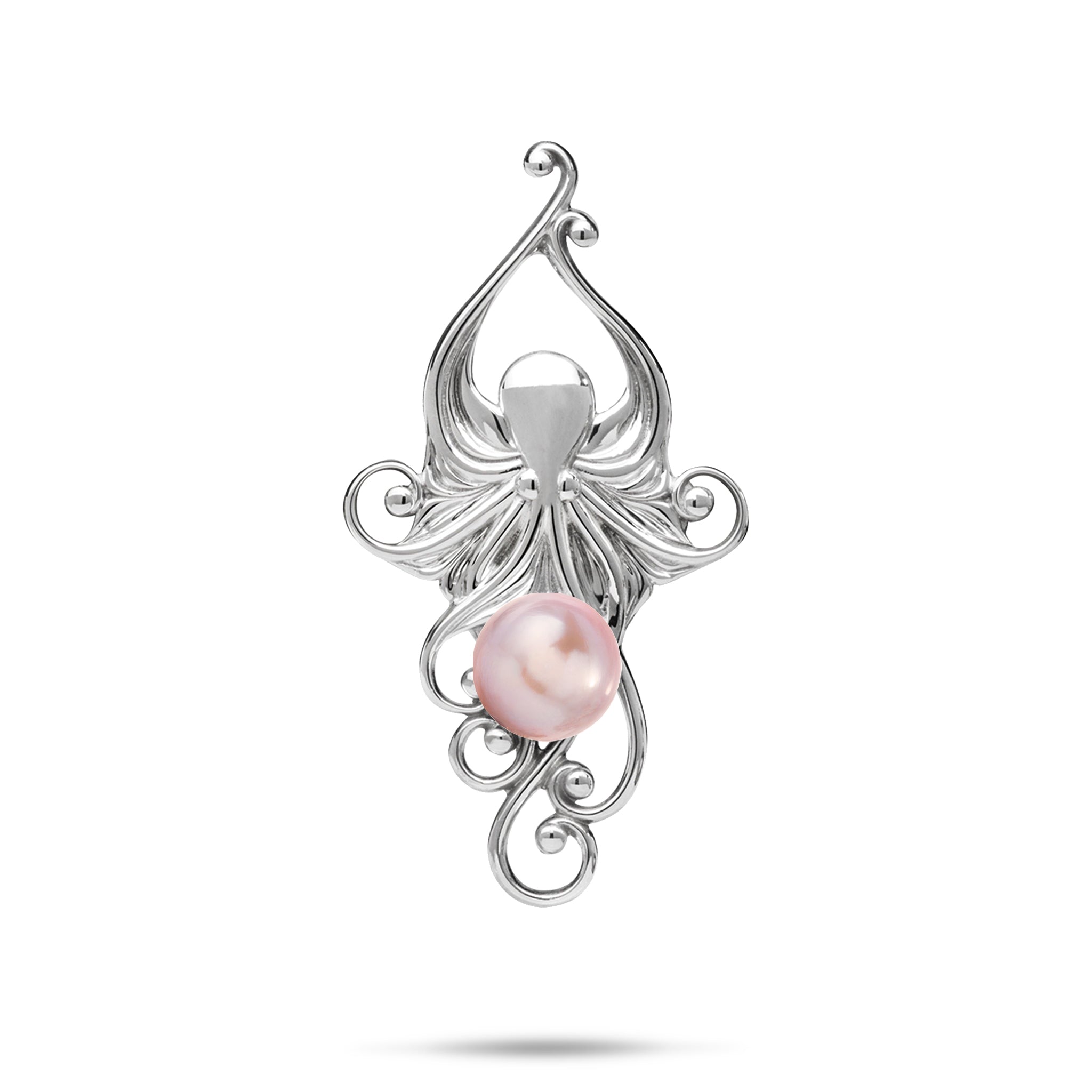 Pick A Pearl Living Heirloom Octopus Pendant in Sterling Silver - 36mm