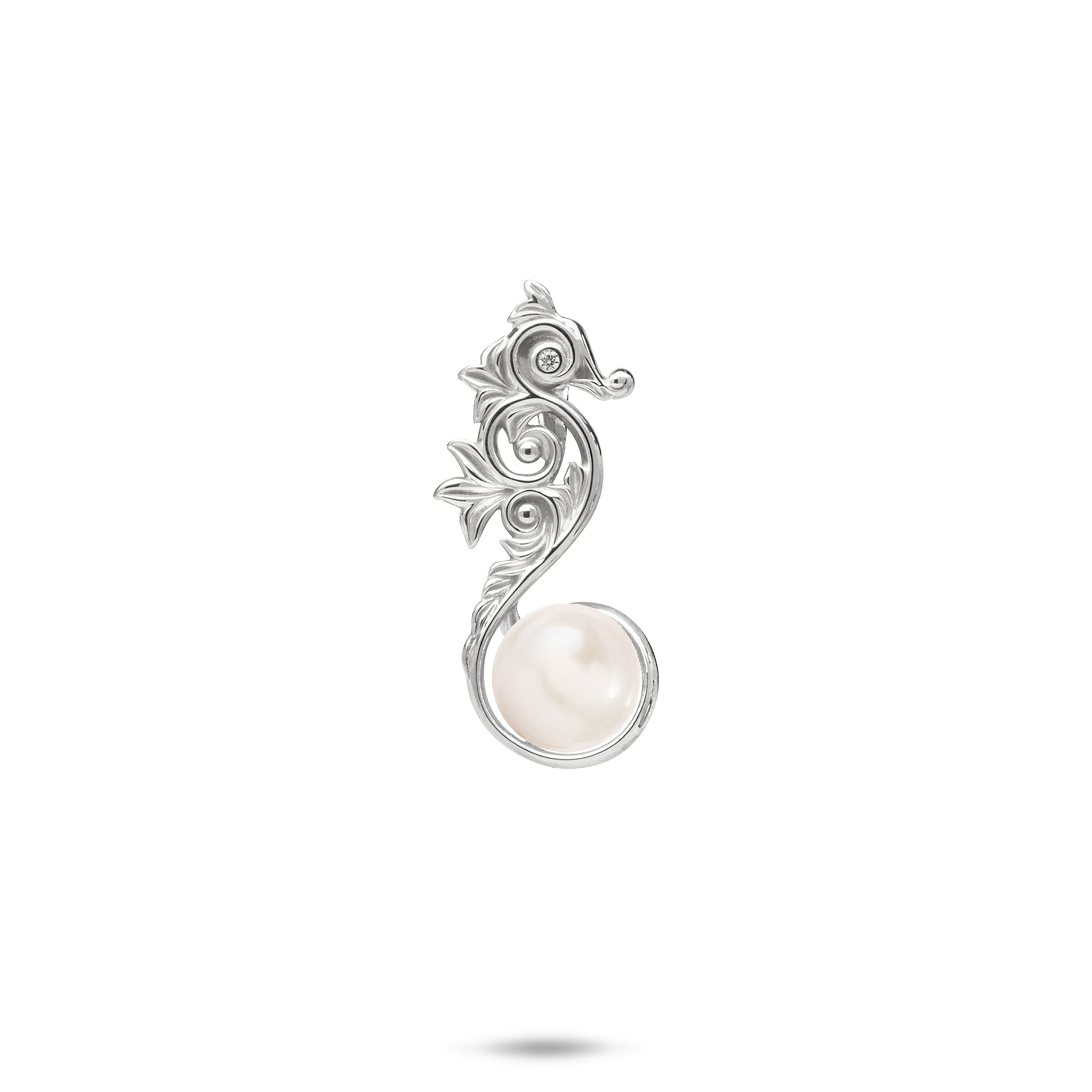 Pick A Pearl Living Heirloom Seahorse Pendant in Sterling Silver - 24mm