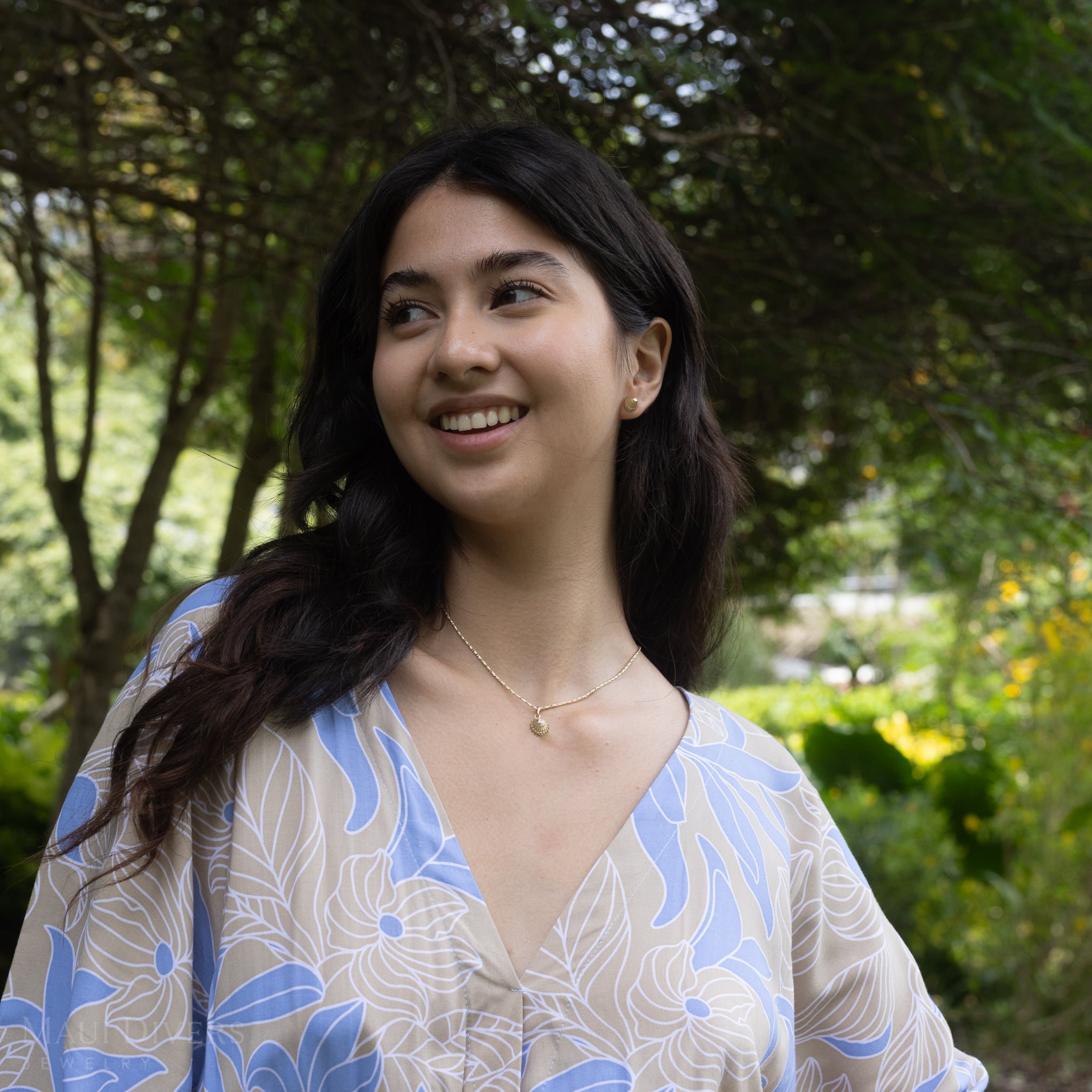 `Opihi ペンダント ゴールド ダイヤモンド付き - 12mm