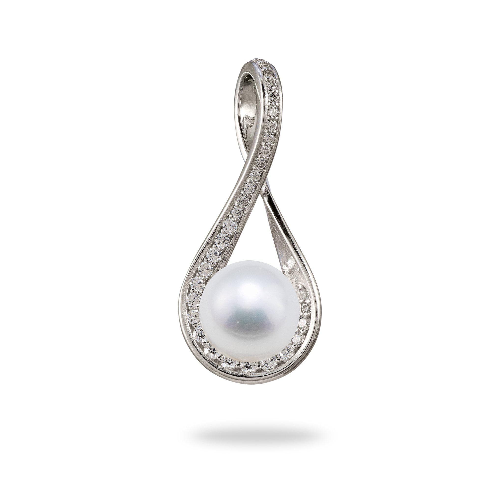 Pick A Pearl 8 Island Pendant in Sterling Silver with White Pearl - Maui Divers Jewelry