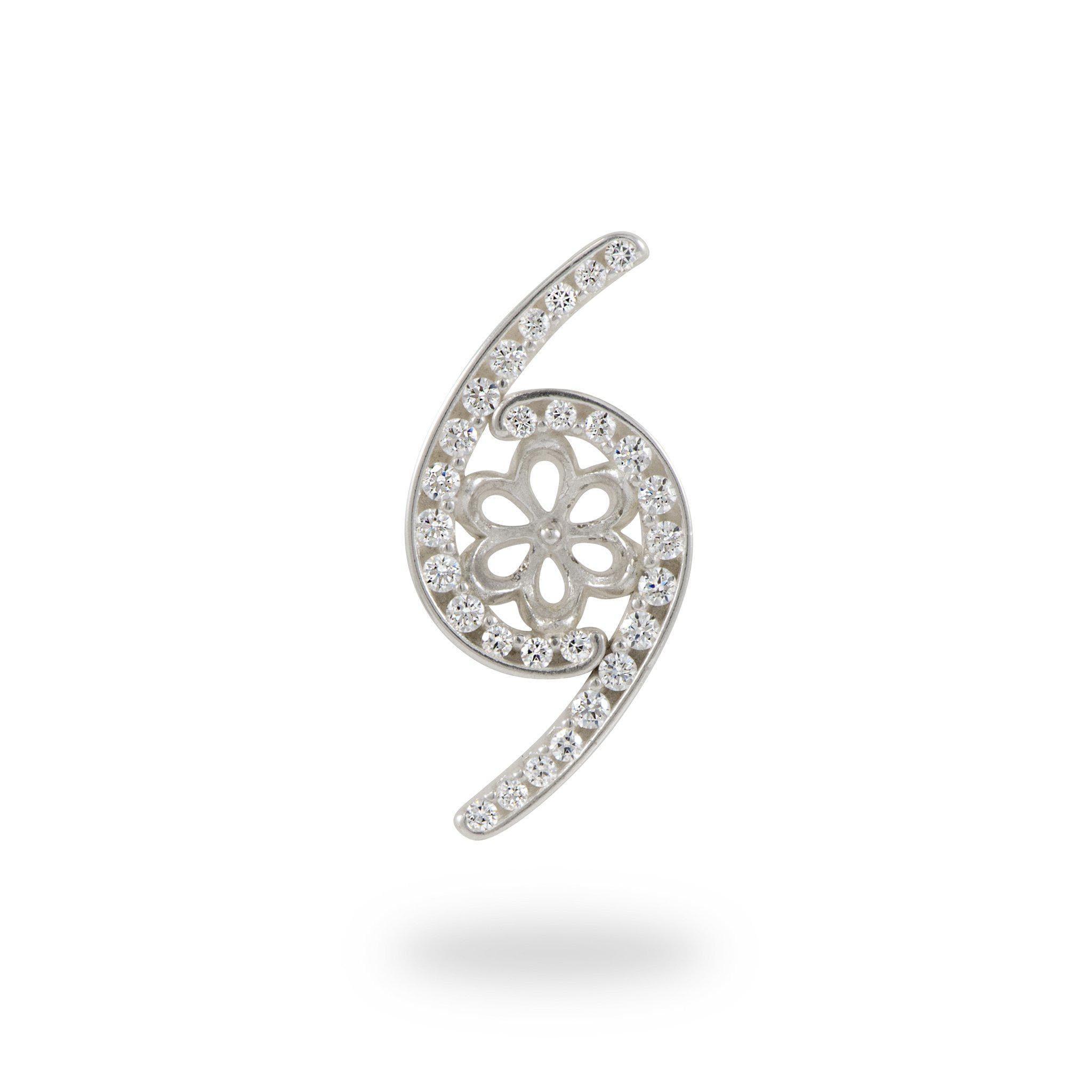 Pick-a-Pearl Pendant in Sterling Silver with Cubic Zirconia - Maui Divers Jewelry