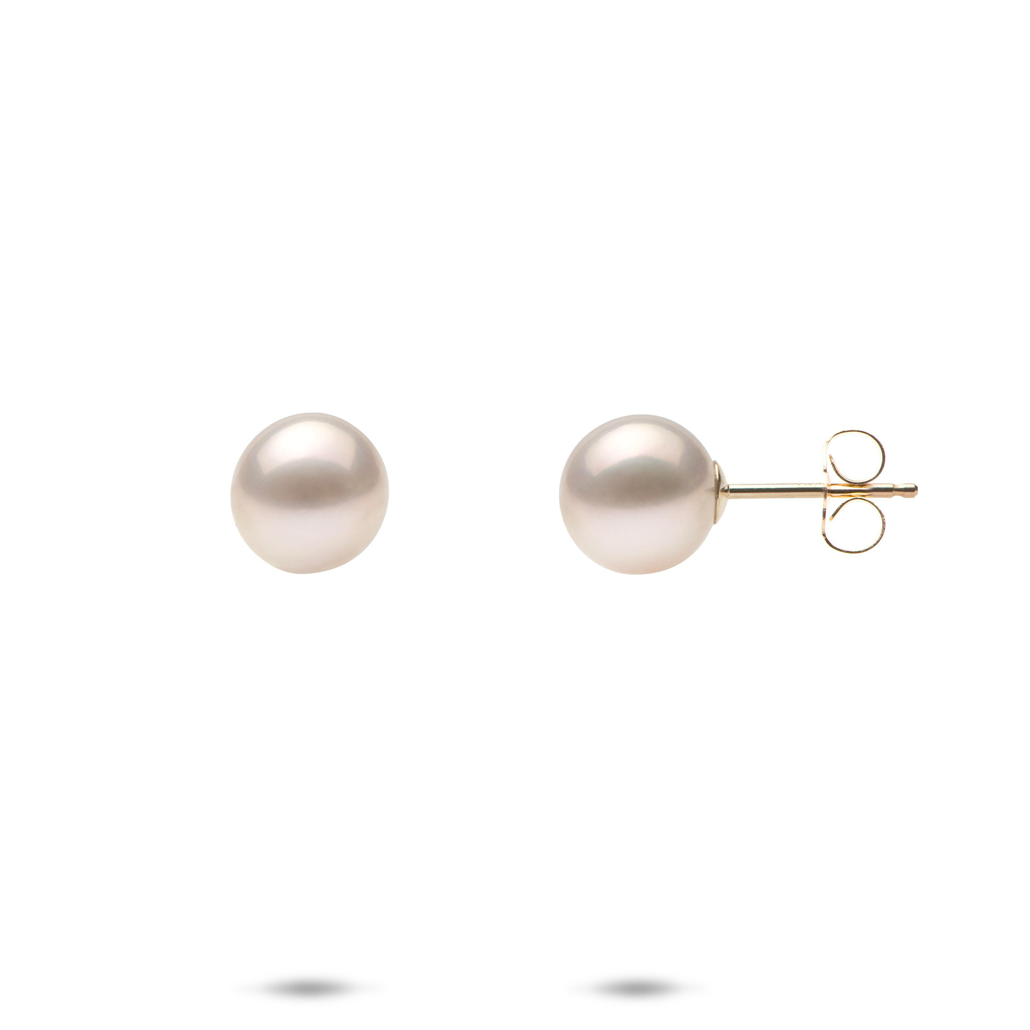 Freshwater Pearl Earrings in Gold - 7-8mm