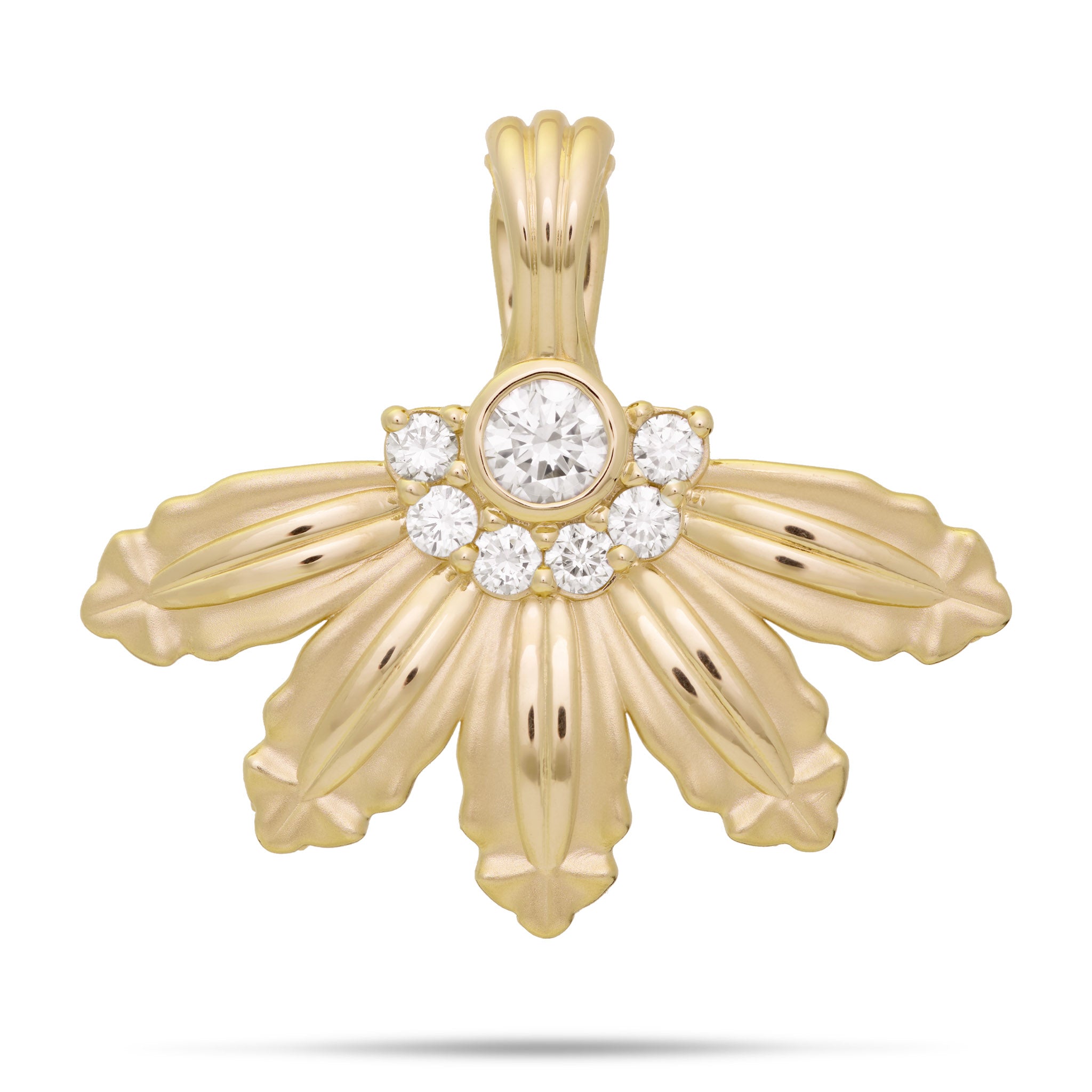 マウンテン ナウパカ ペンダント ゴールド ラボ グロウン ダイヤモンド付き - 40mm