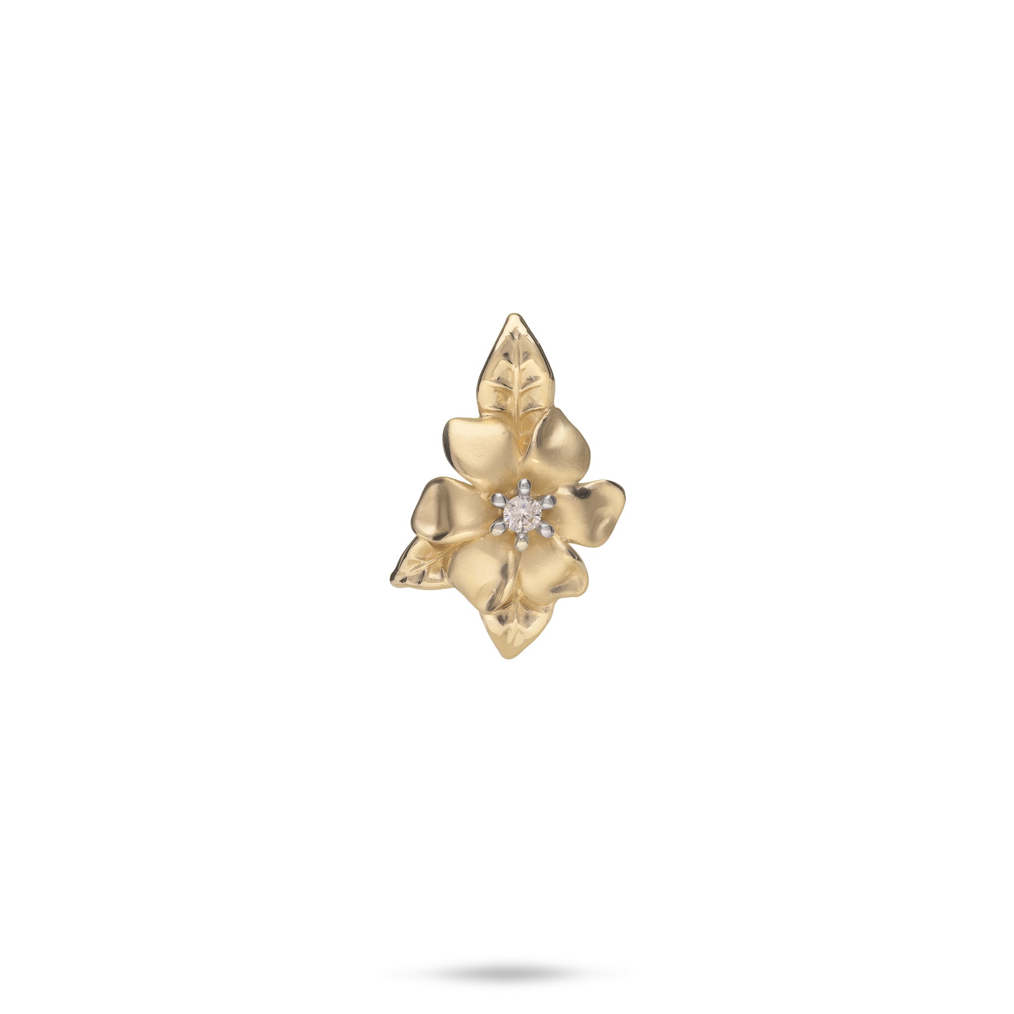 Nāʻū Pendant in Gold with Diamond - 18mm