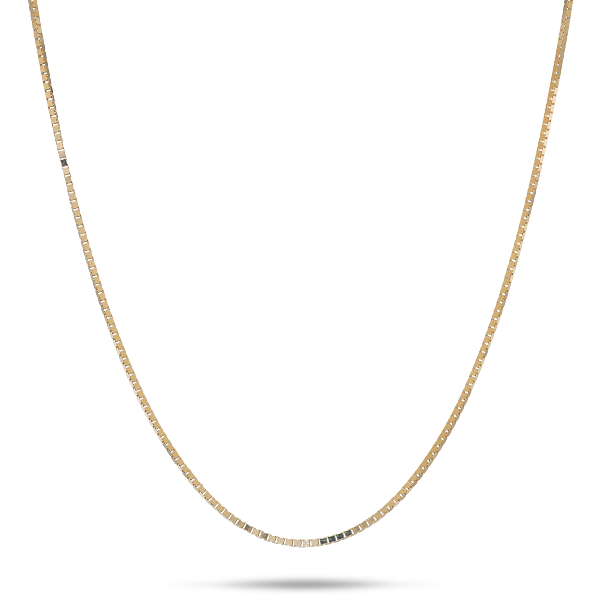 0.8mm Venetian Box Chain in Gold