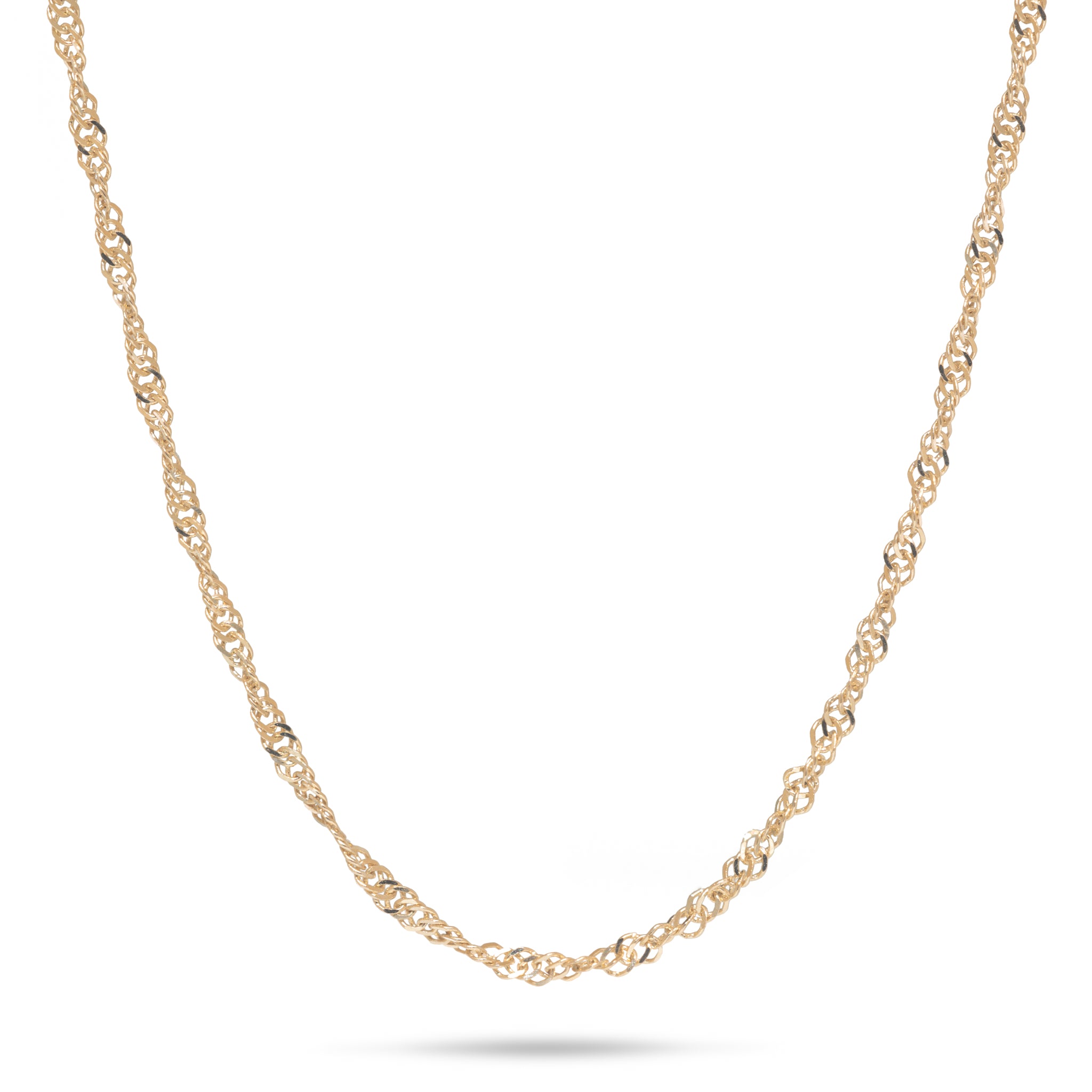 1.5mm Singapore Chain in Gold