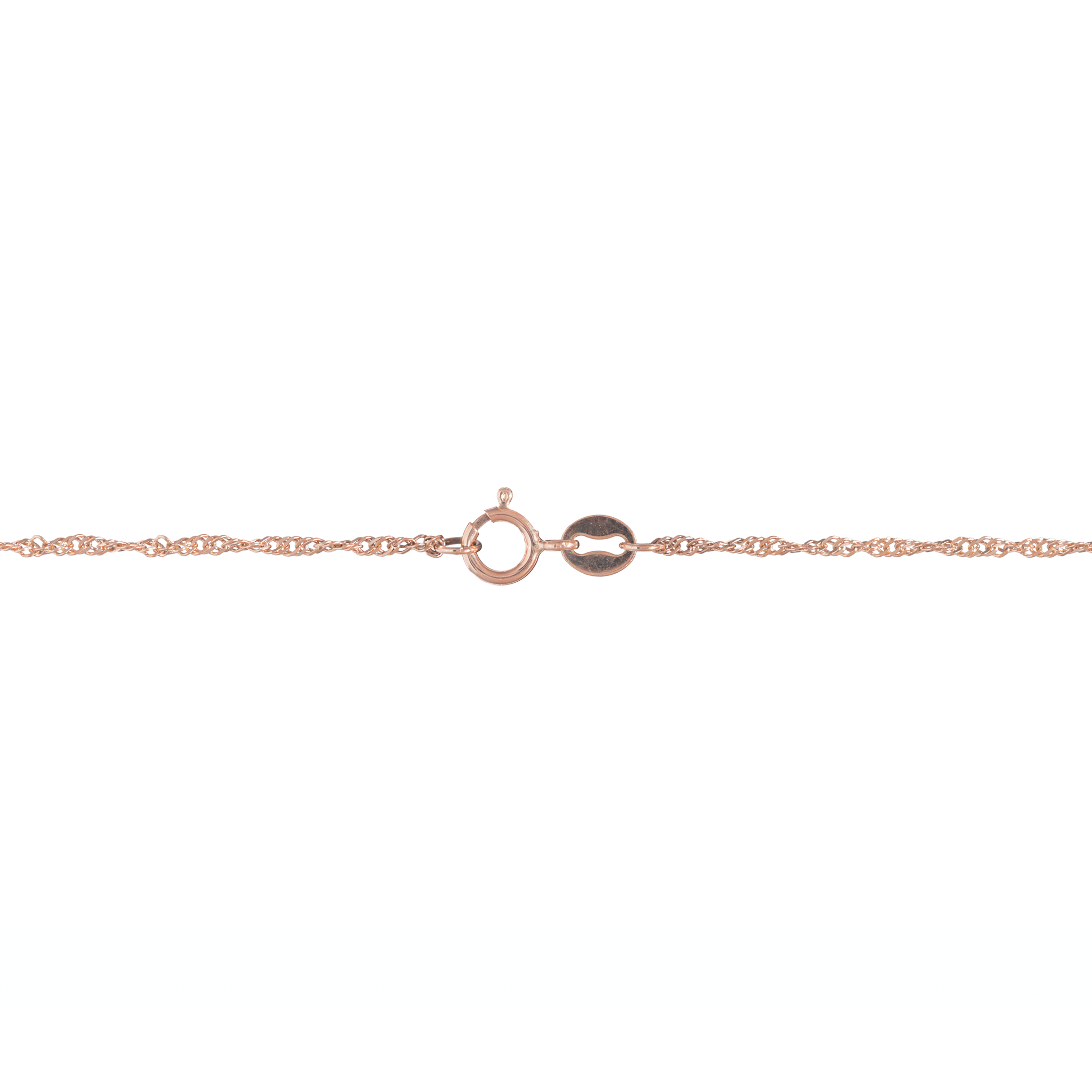 1.0mm Singapore Chain in Rose Gold