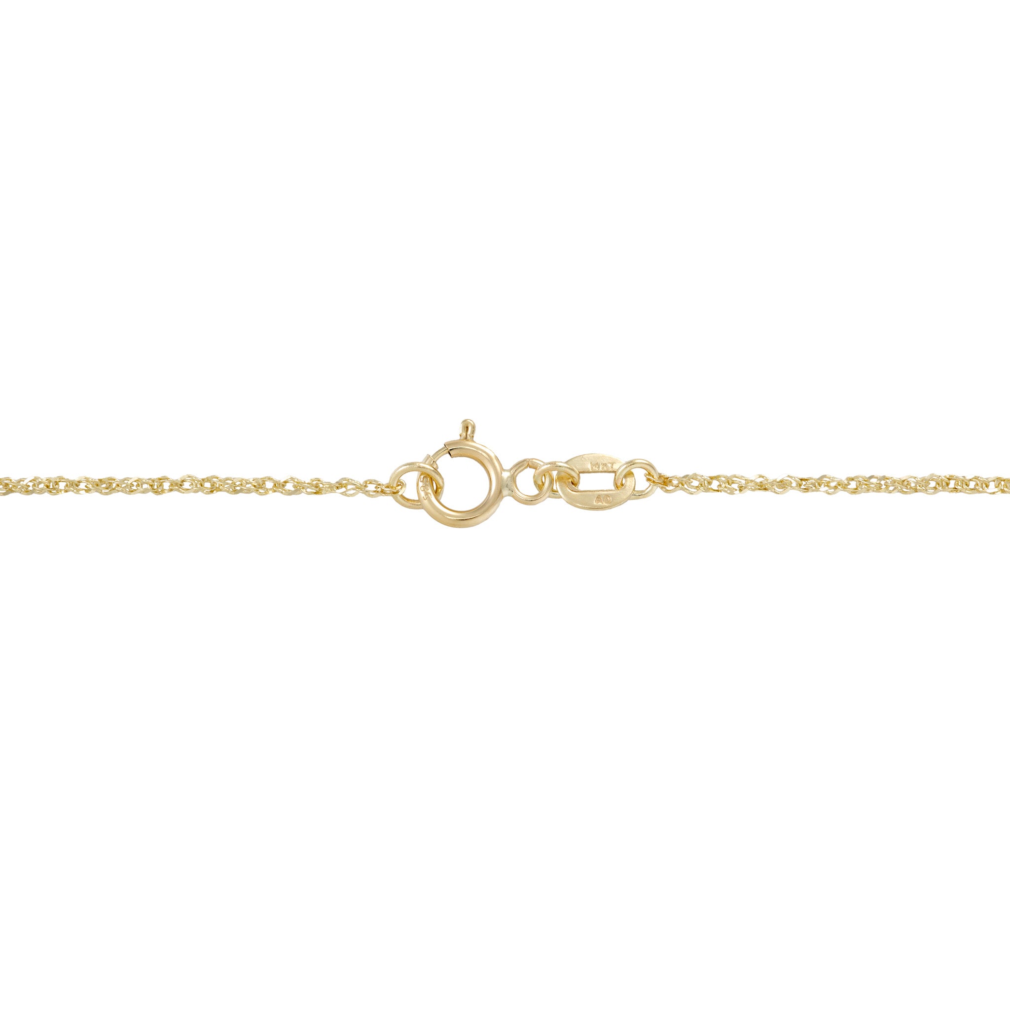 0.8mm Baby Rope Chain in Gold
