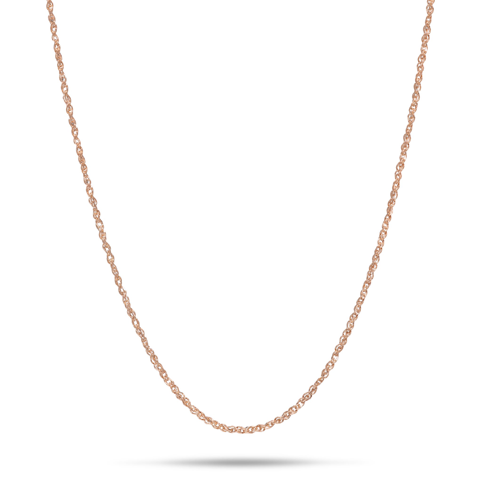 0.8mm Baby Rope Chain in Rose Gold