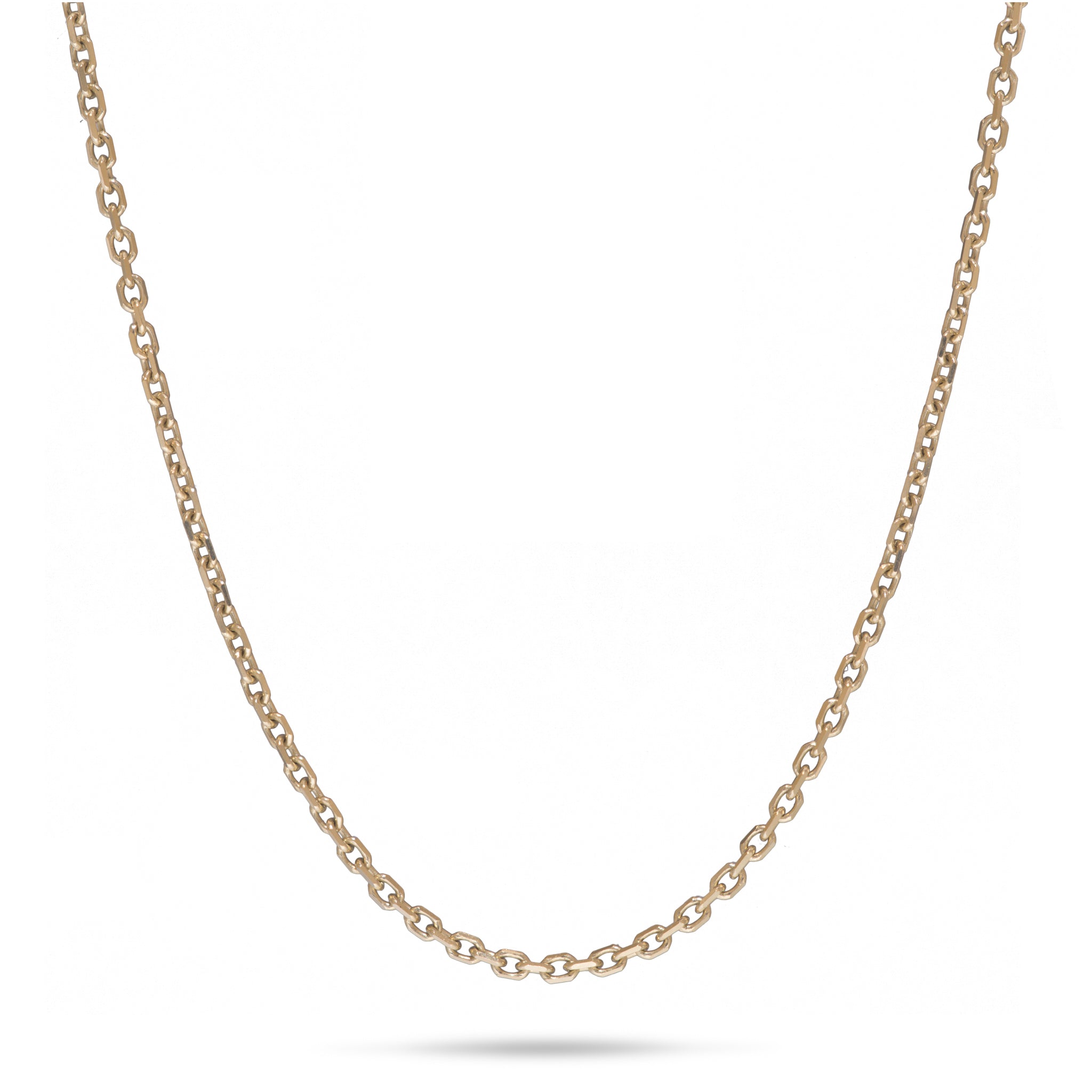 24" Adjustable 1.0mm Cable Chain in Gold