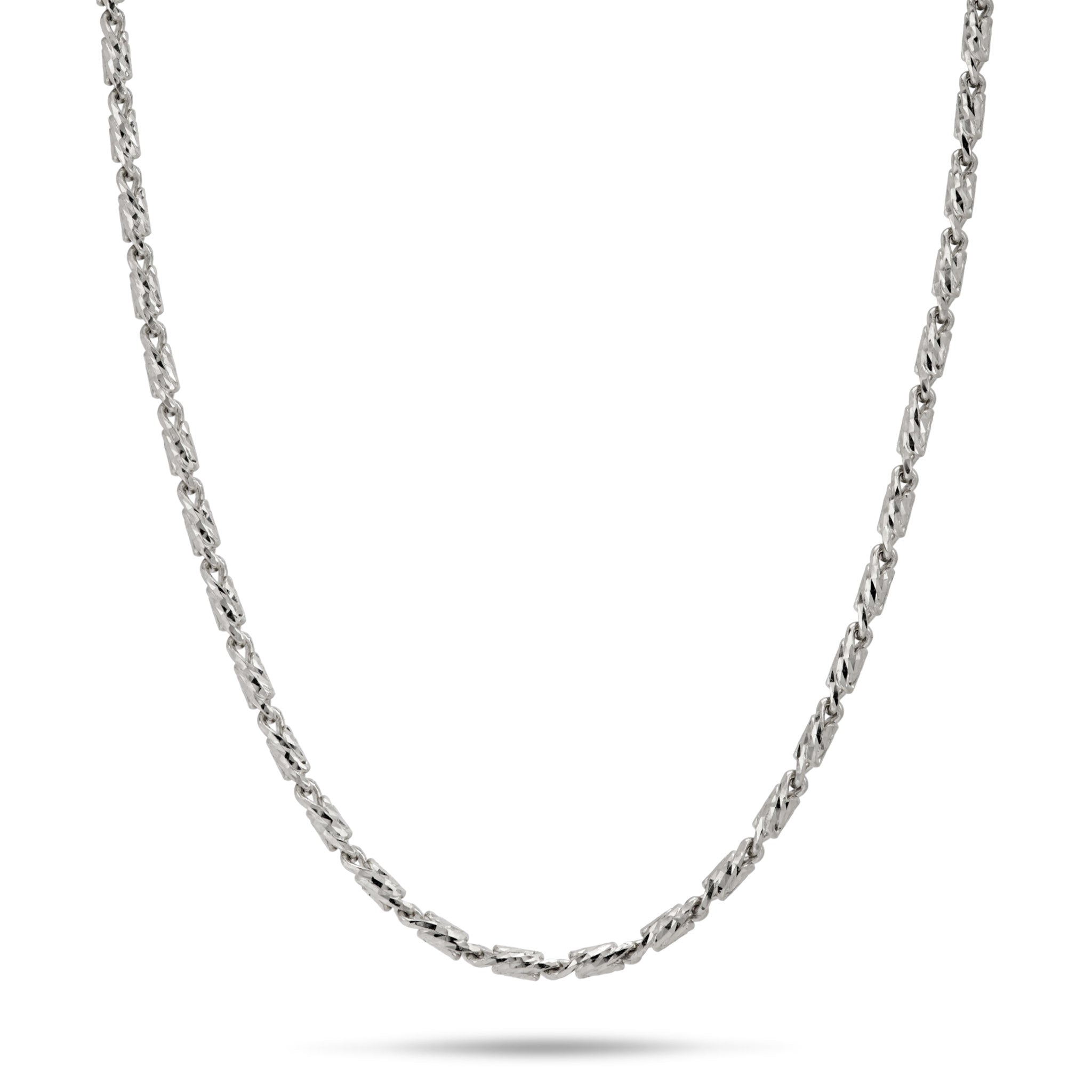 1.4mm Raso Chain in White Gold