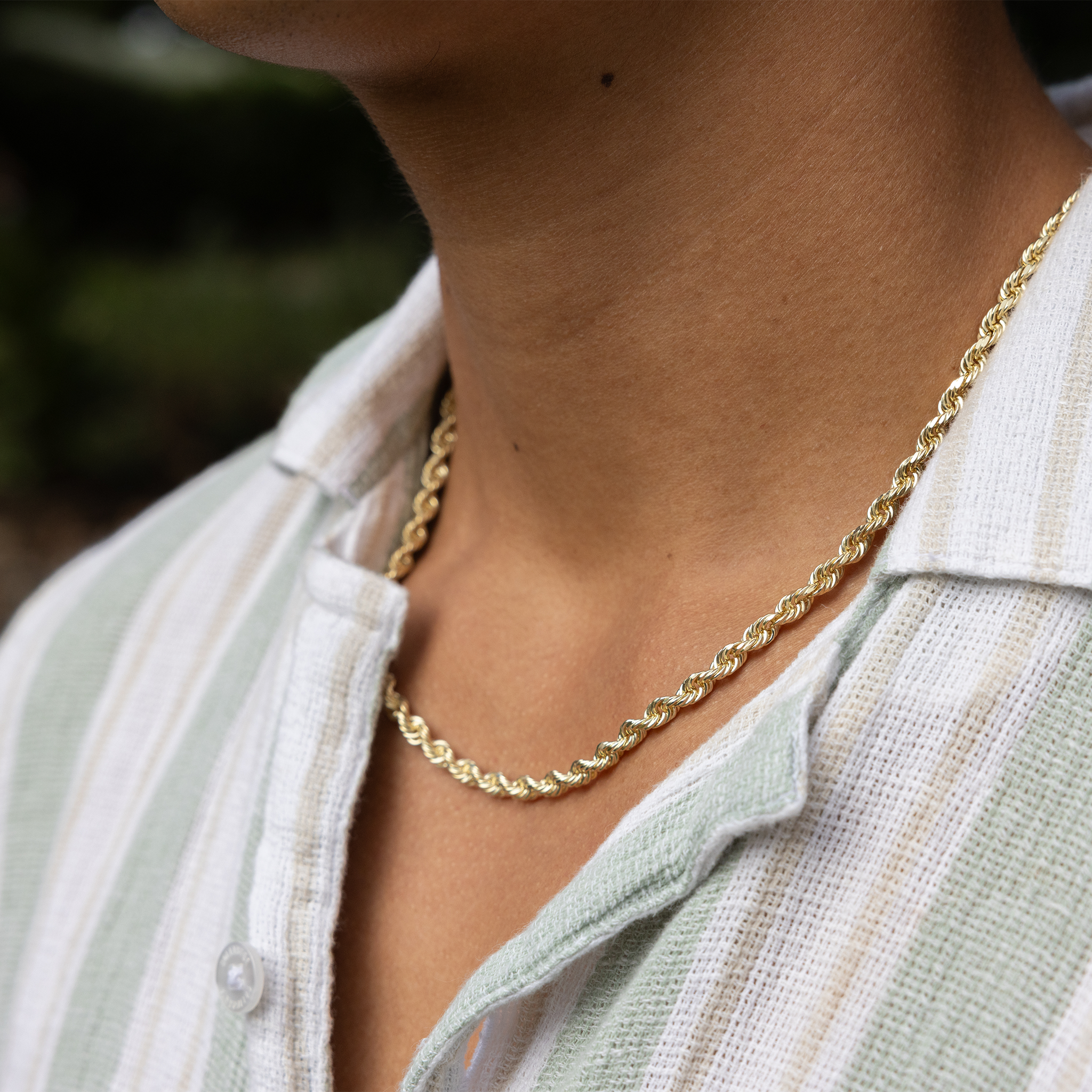 5mm Rope Chain in Gold