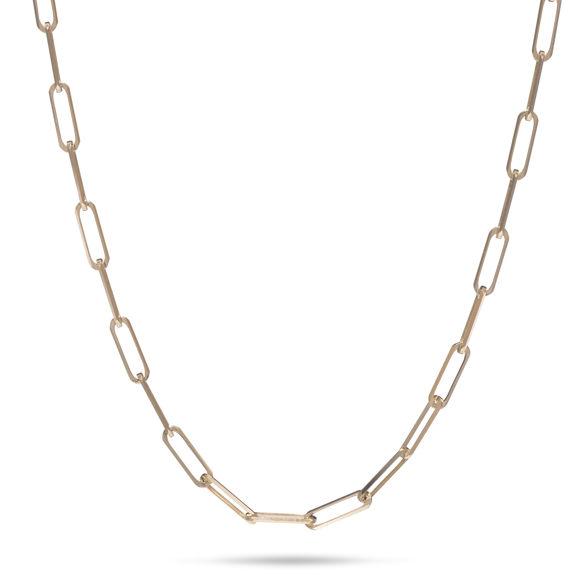 2mm Paperclip Chain in Gold