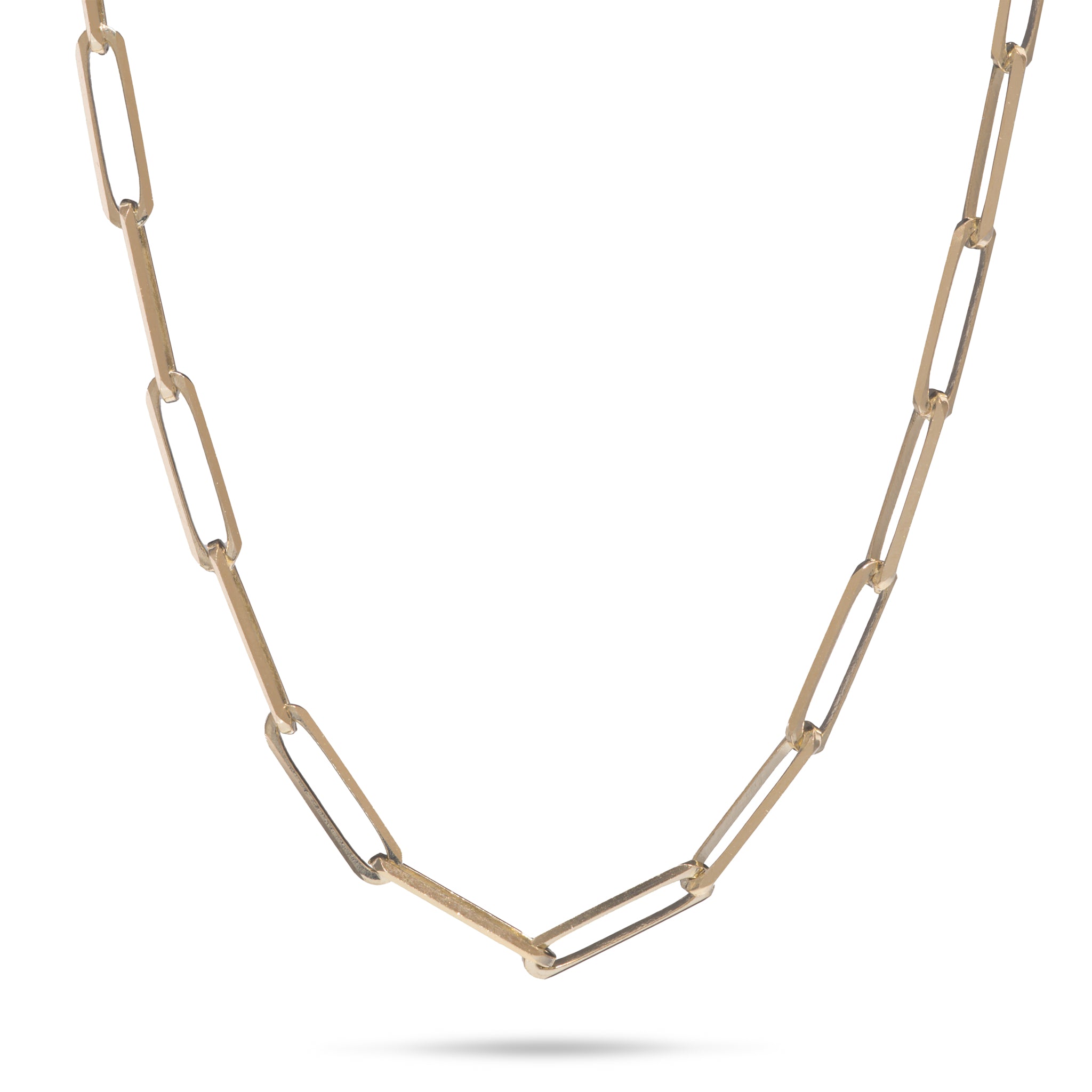 2.7mm Paperclip Chain in Gold