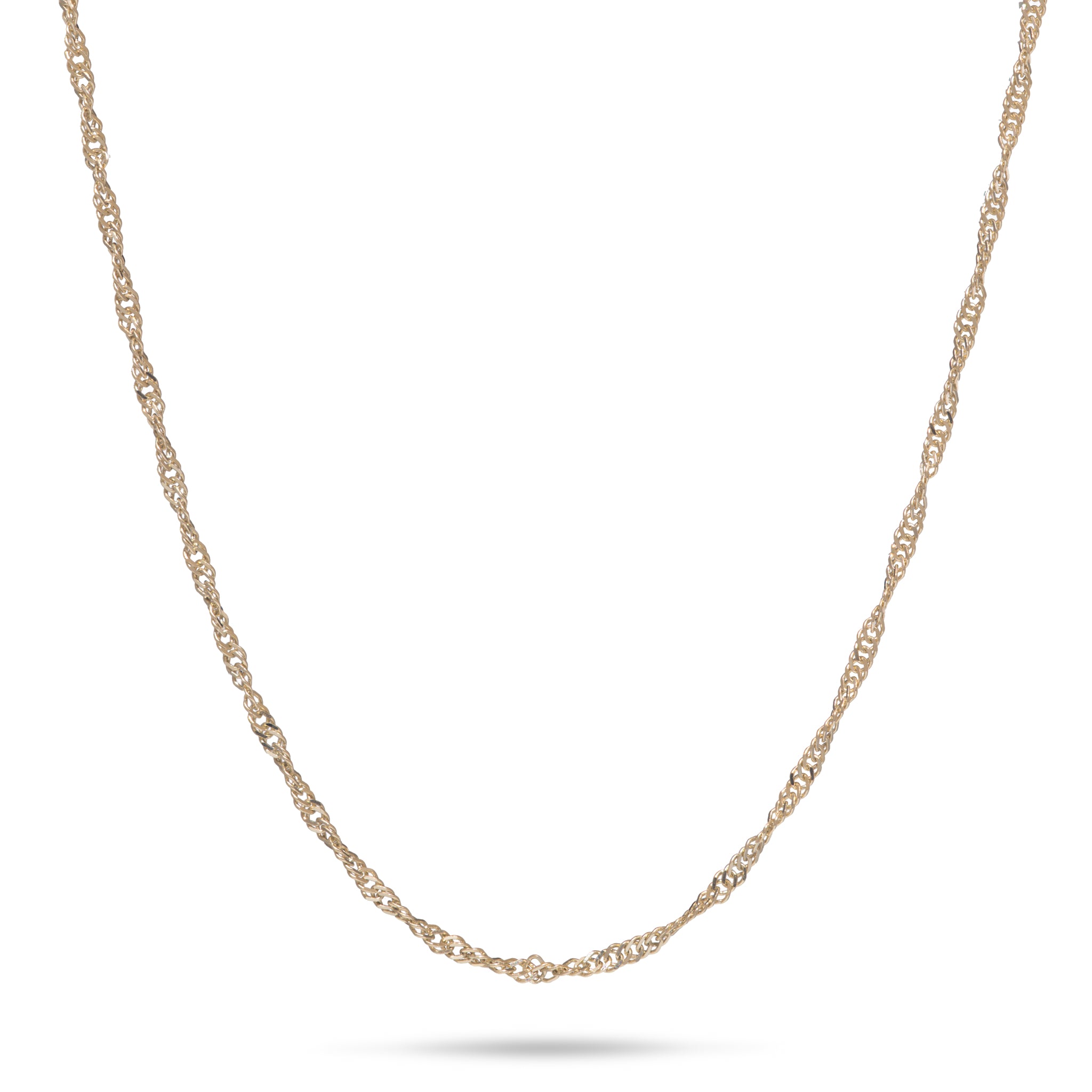 1.0mm Singapore Chain in Gold