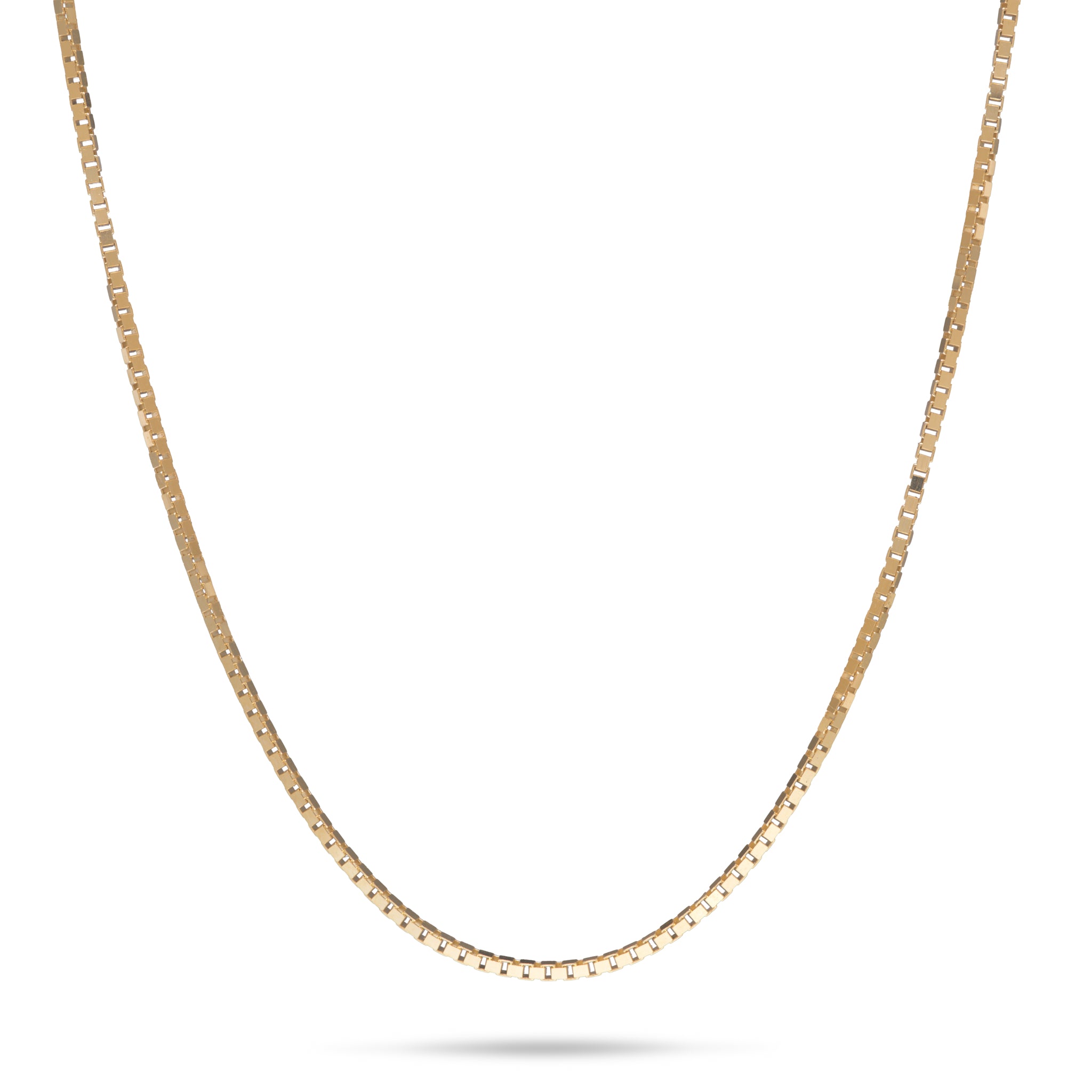 22" Adjustable 0.85mm Box Chain in Gold