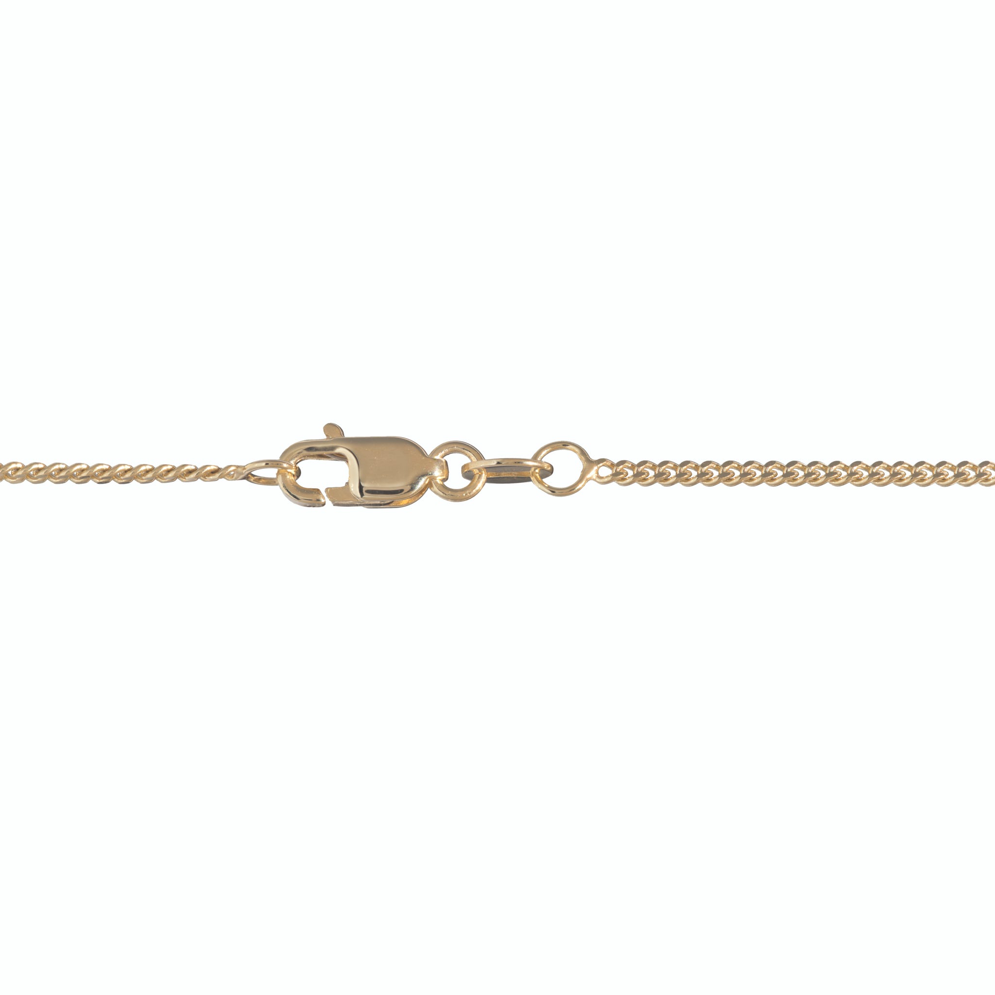 18" 1.5mm Gourmette Chain in Gold