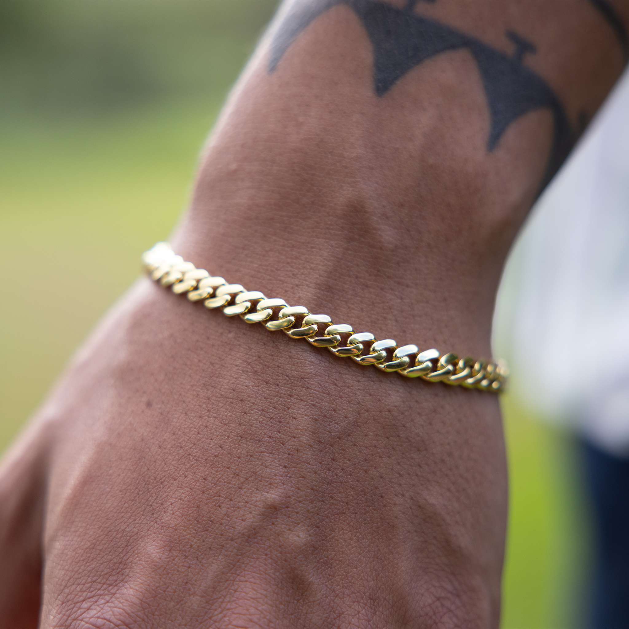 6.5mm Miami Cuban Lite Bracelet in Gold