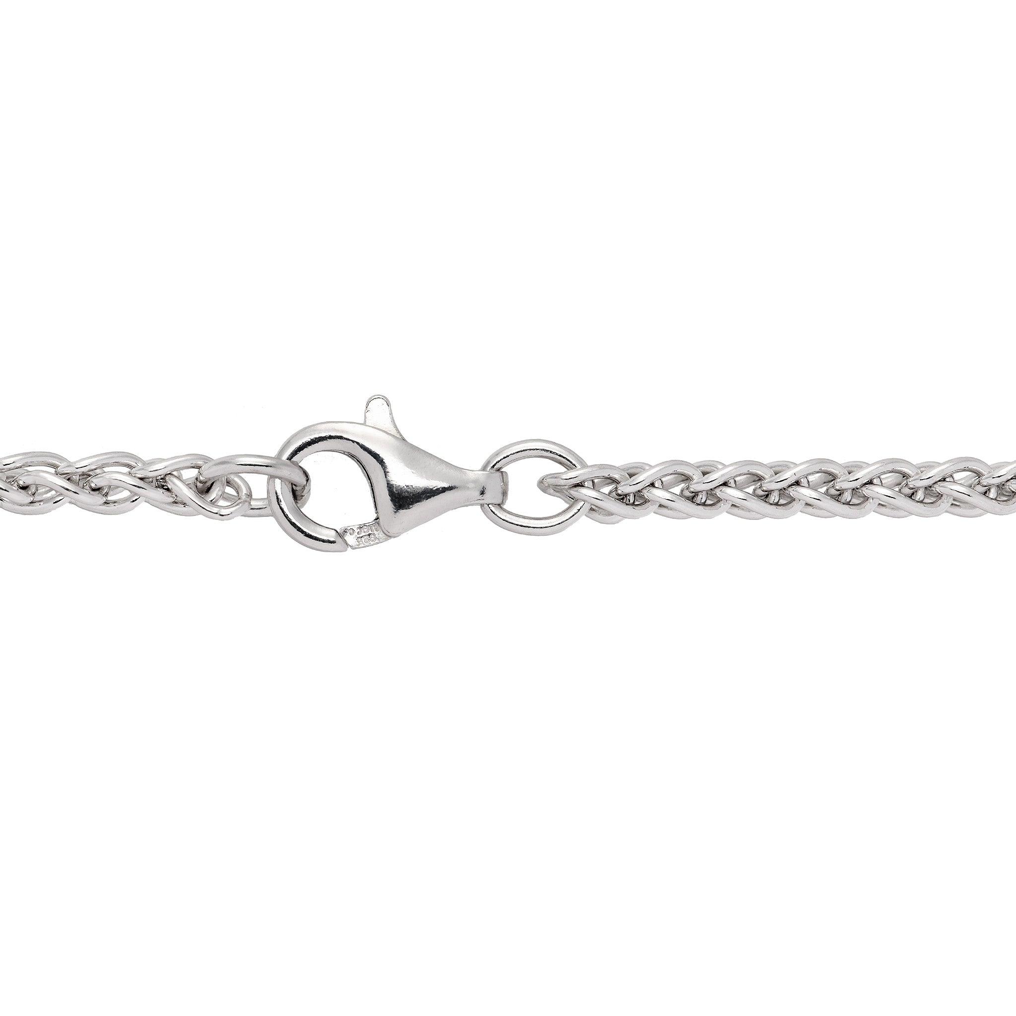 3.0mm Espiga Chain in Sterling Silver with Lobster Claw Clasp