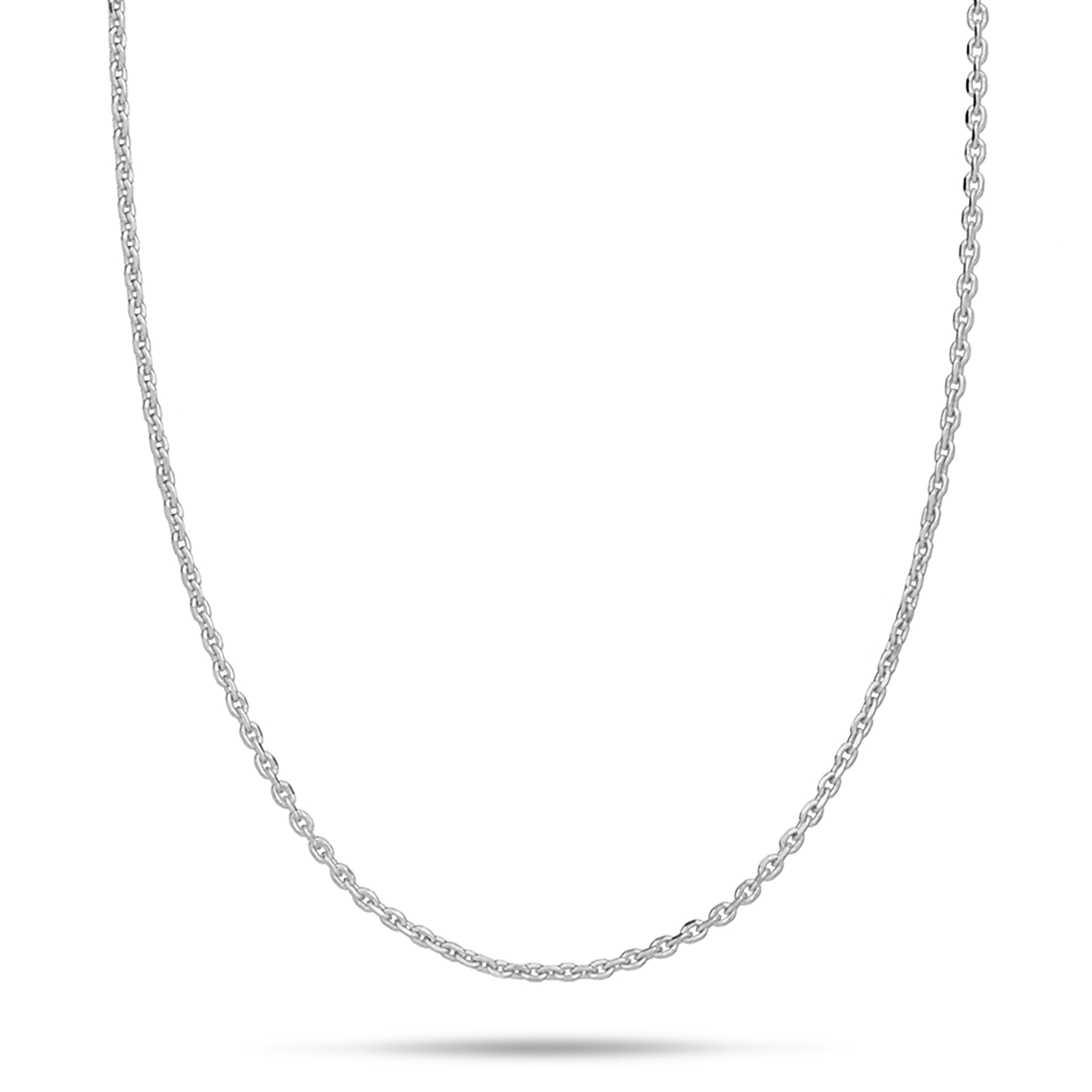 Adjustable 24" 1.0mm Cable Chain in Sterling Silver