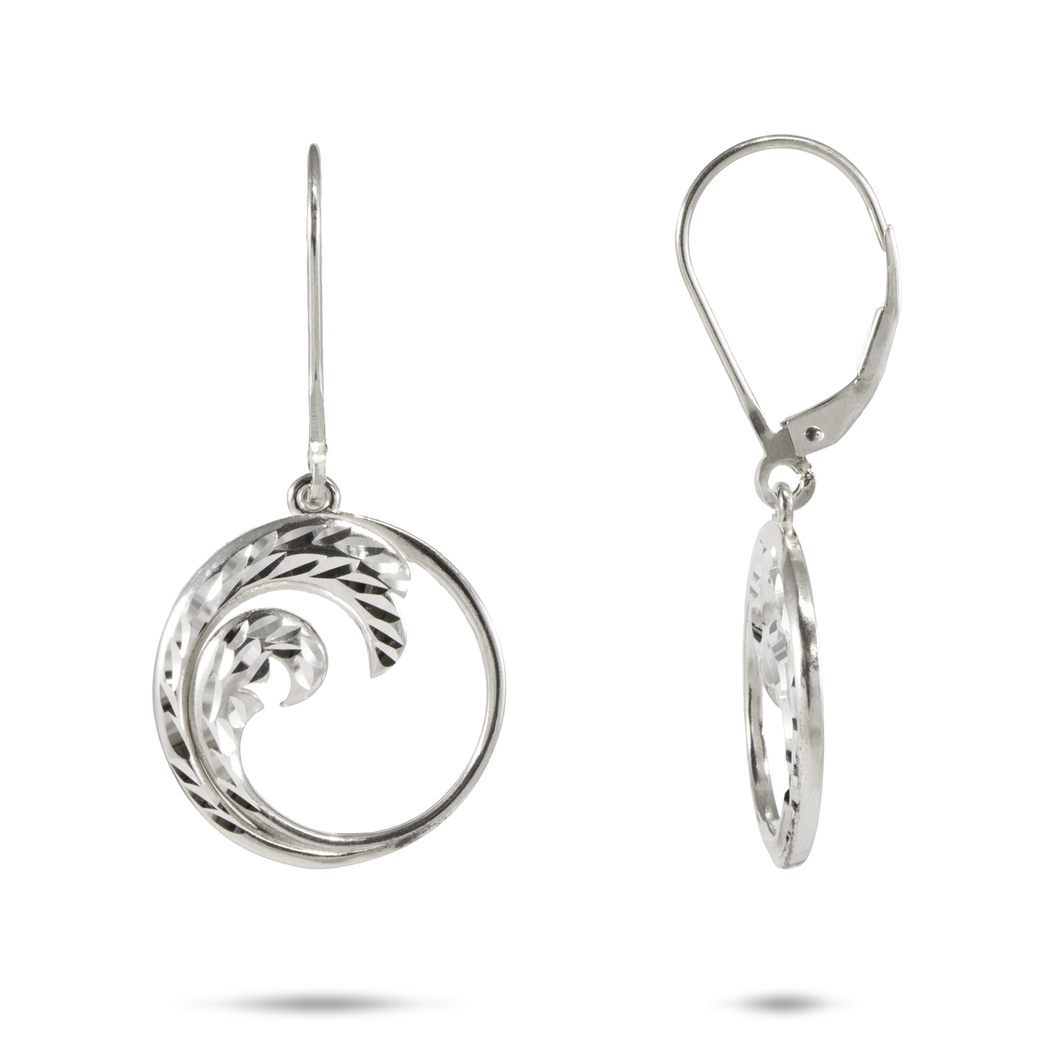 Nalu Earrings in Sterling Silver - 18mm