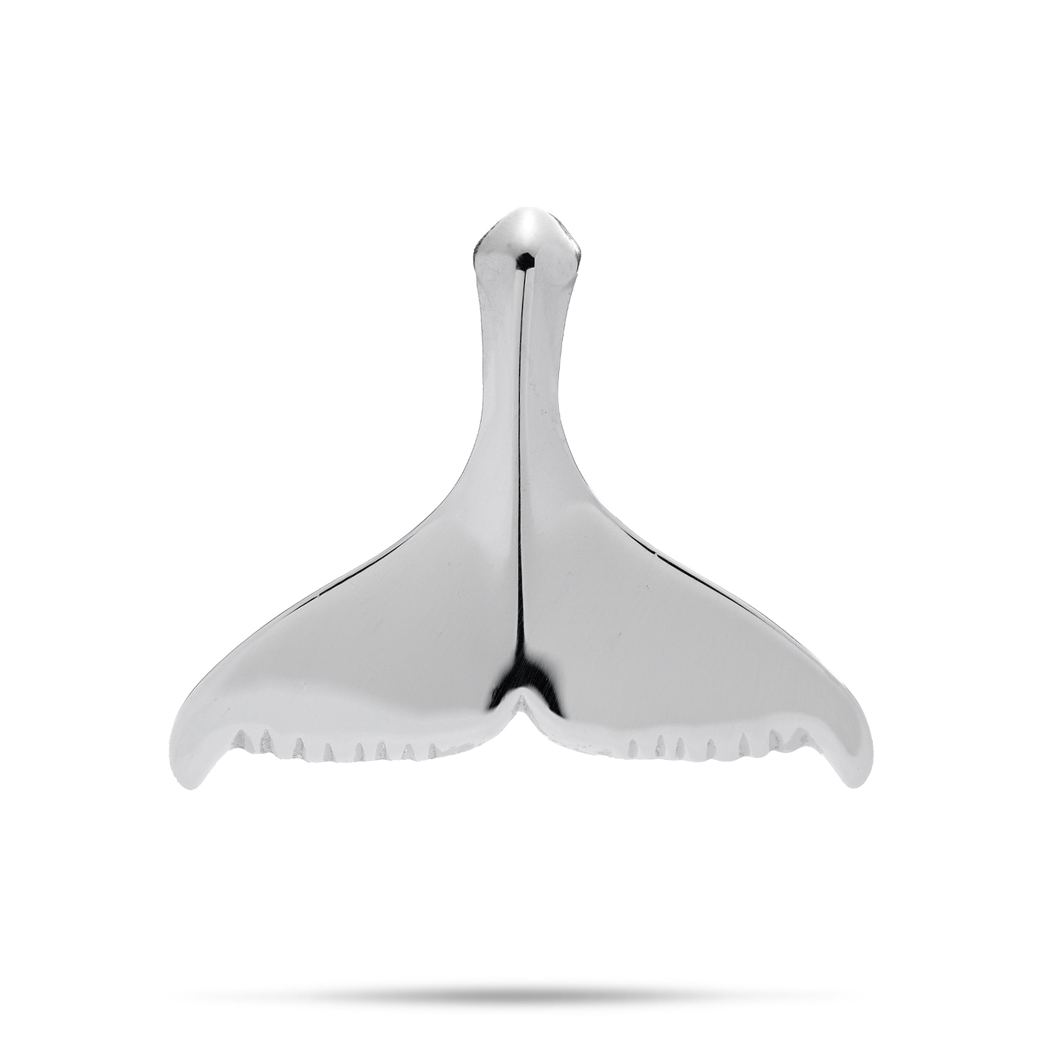 Whale Tail Pendant in Sterling Silver - 28mm