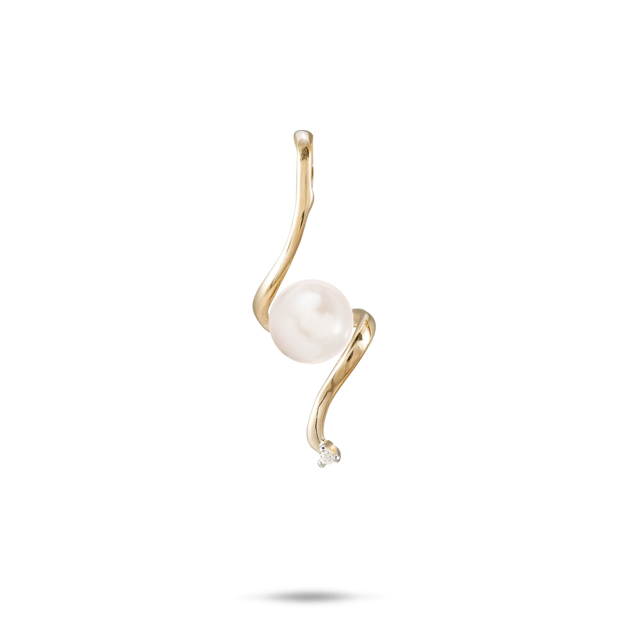 Pick A Pearl Waterfall Pendant in Gold with Diamond