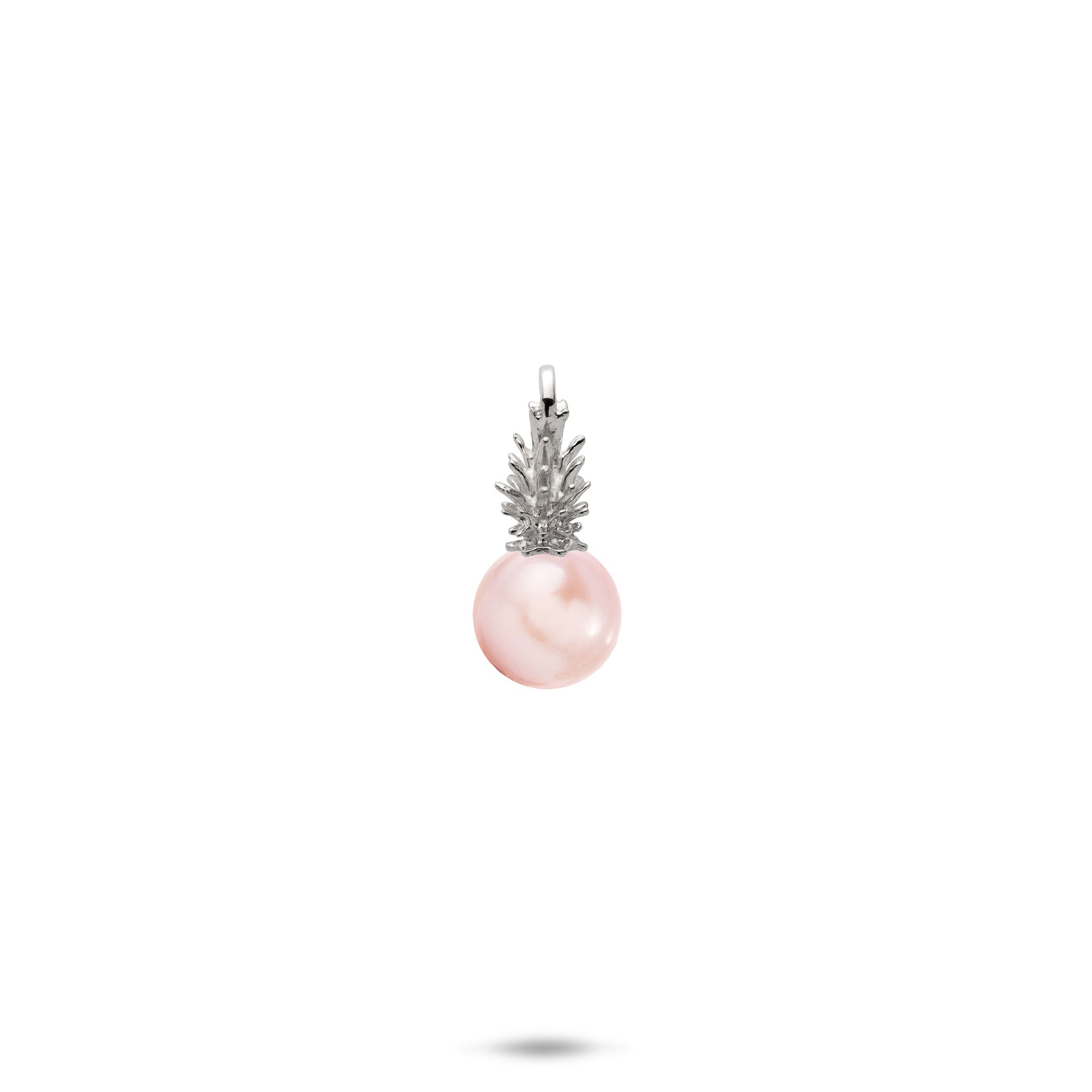 Pick A Pearl Pineapple Pendant in White Gold