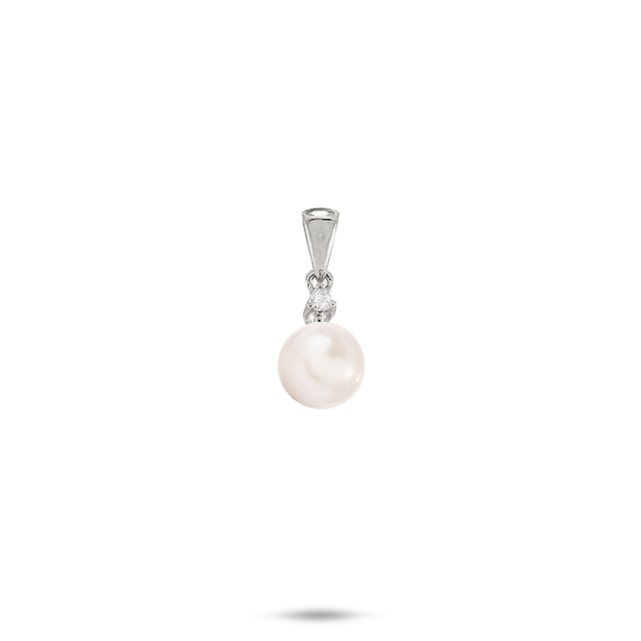 Pick A Pearl Pendant in White Gold with Diamond