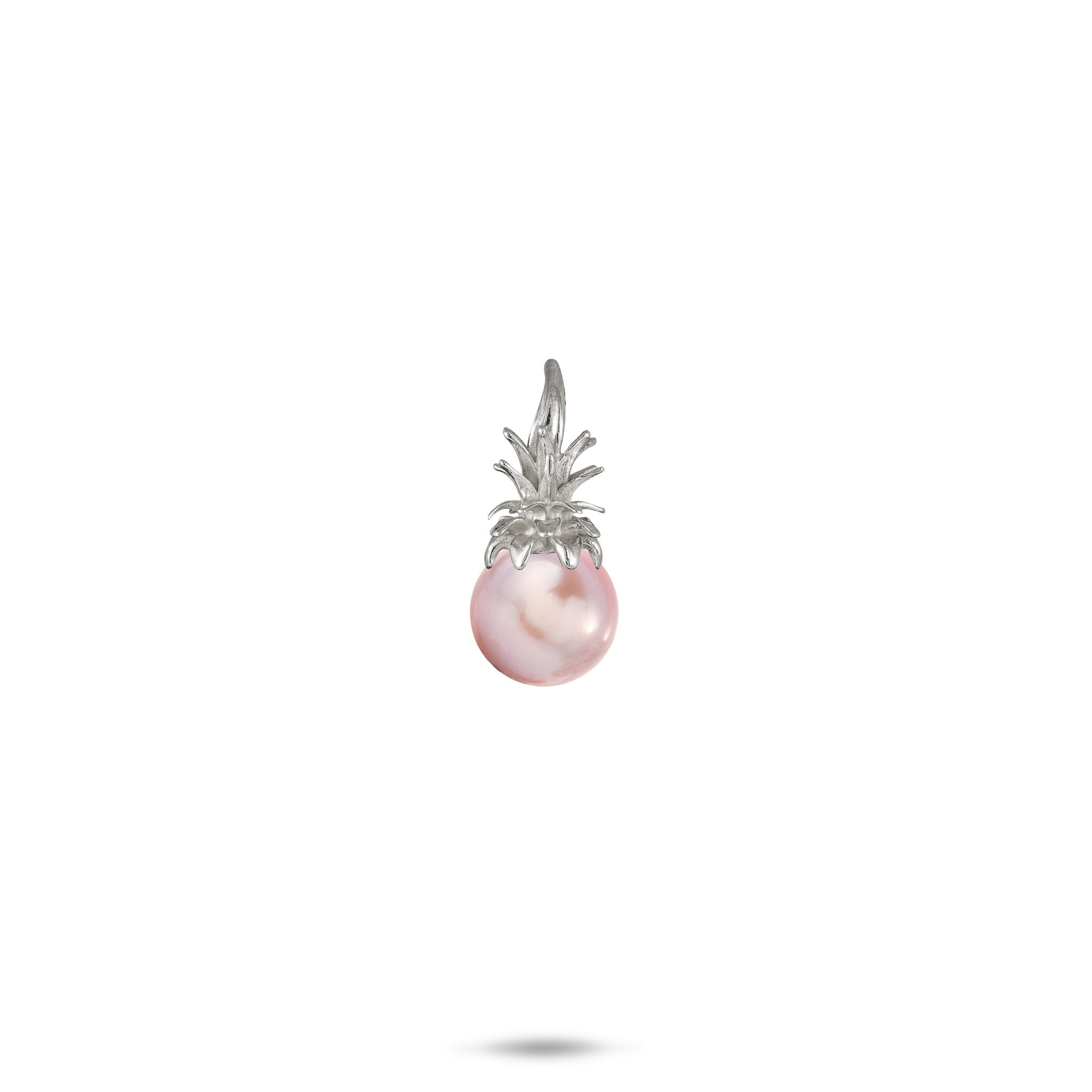 Pick A Pearl Pineapple Pendant in White Gold