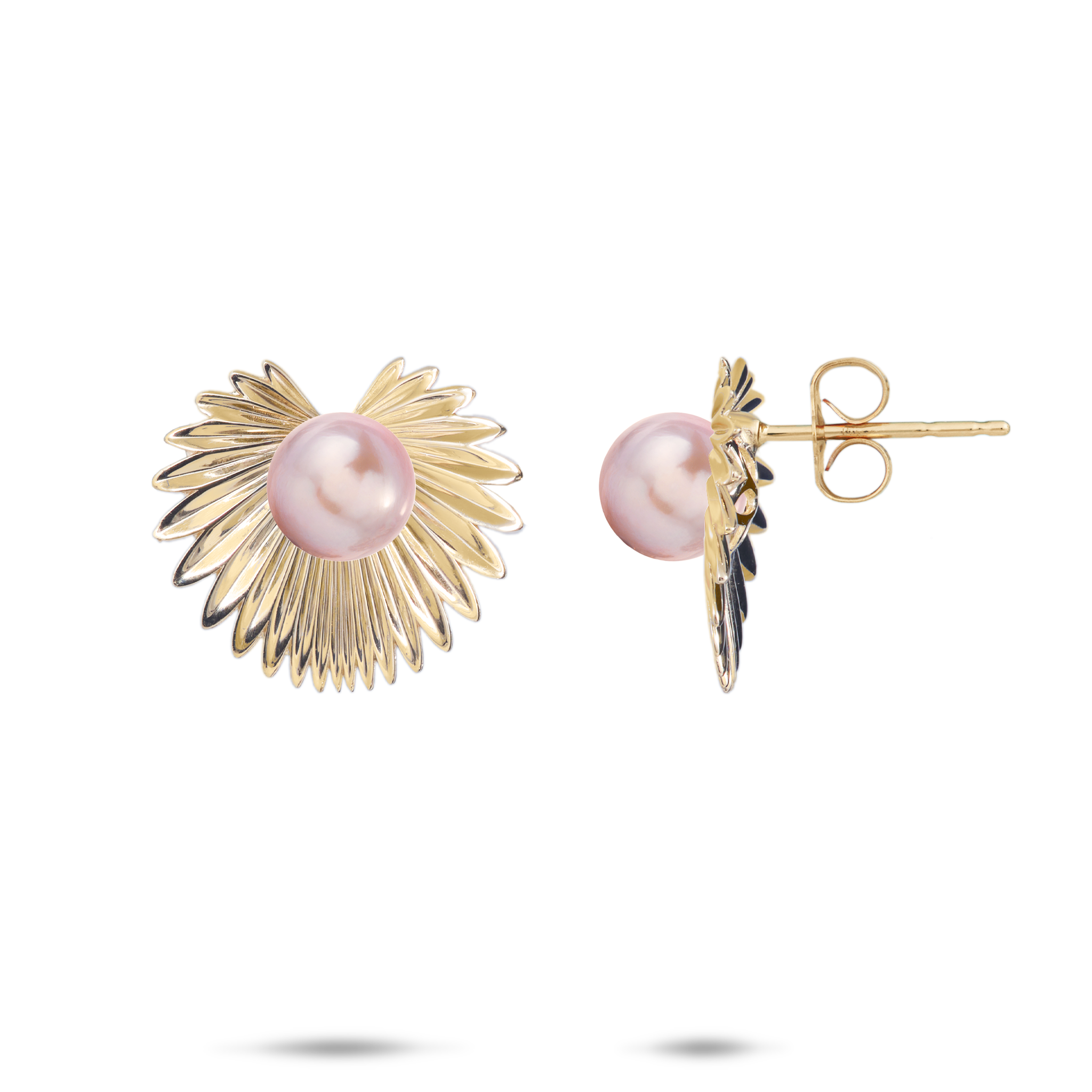 Pick A Pearl Kailua Palms Earrings in Gold