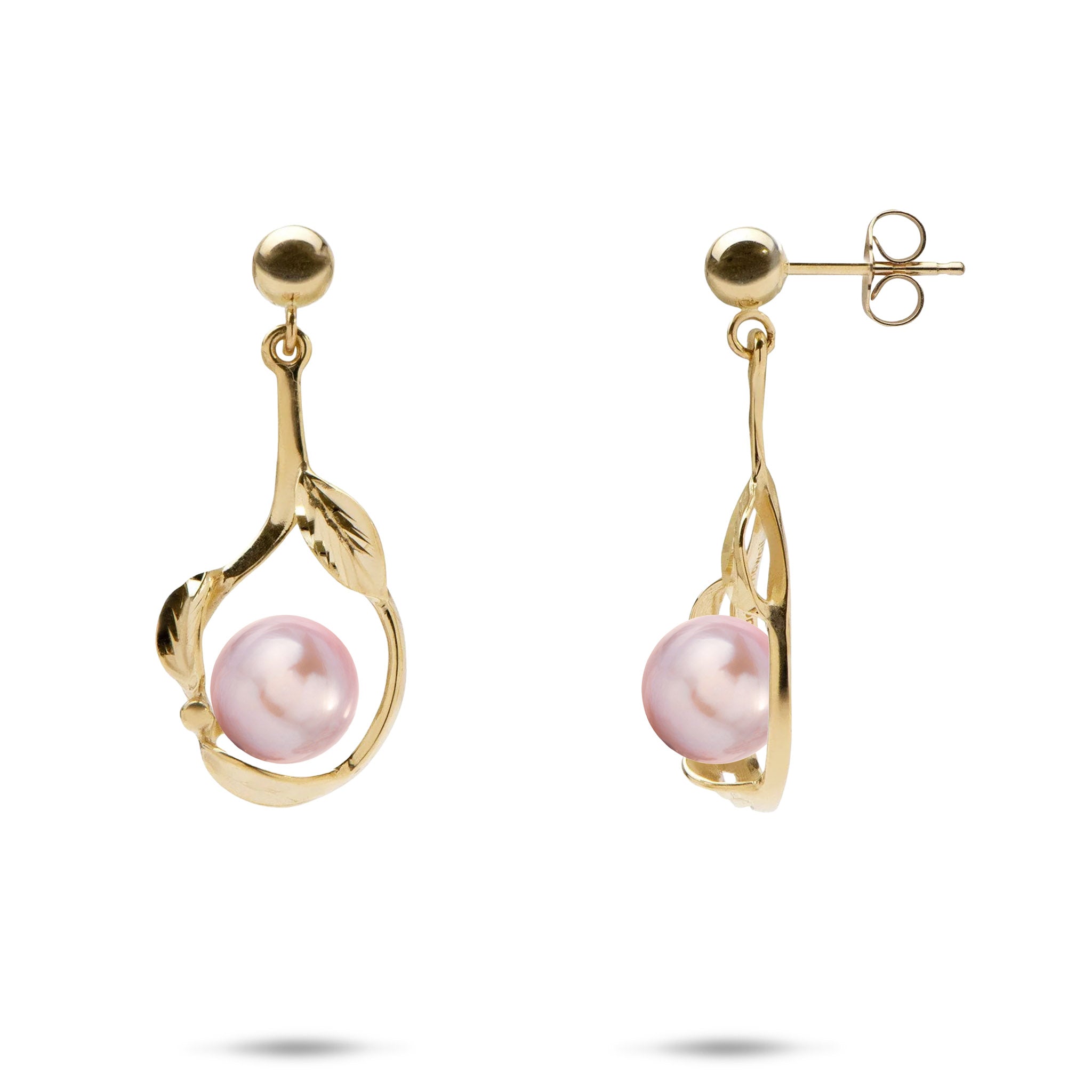 Pick A Pearl Maile Earrings in Gold