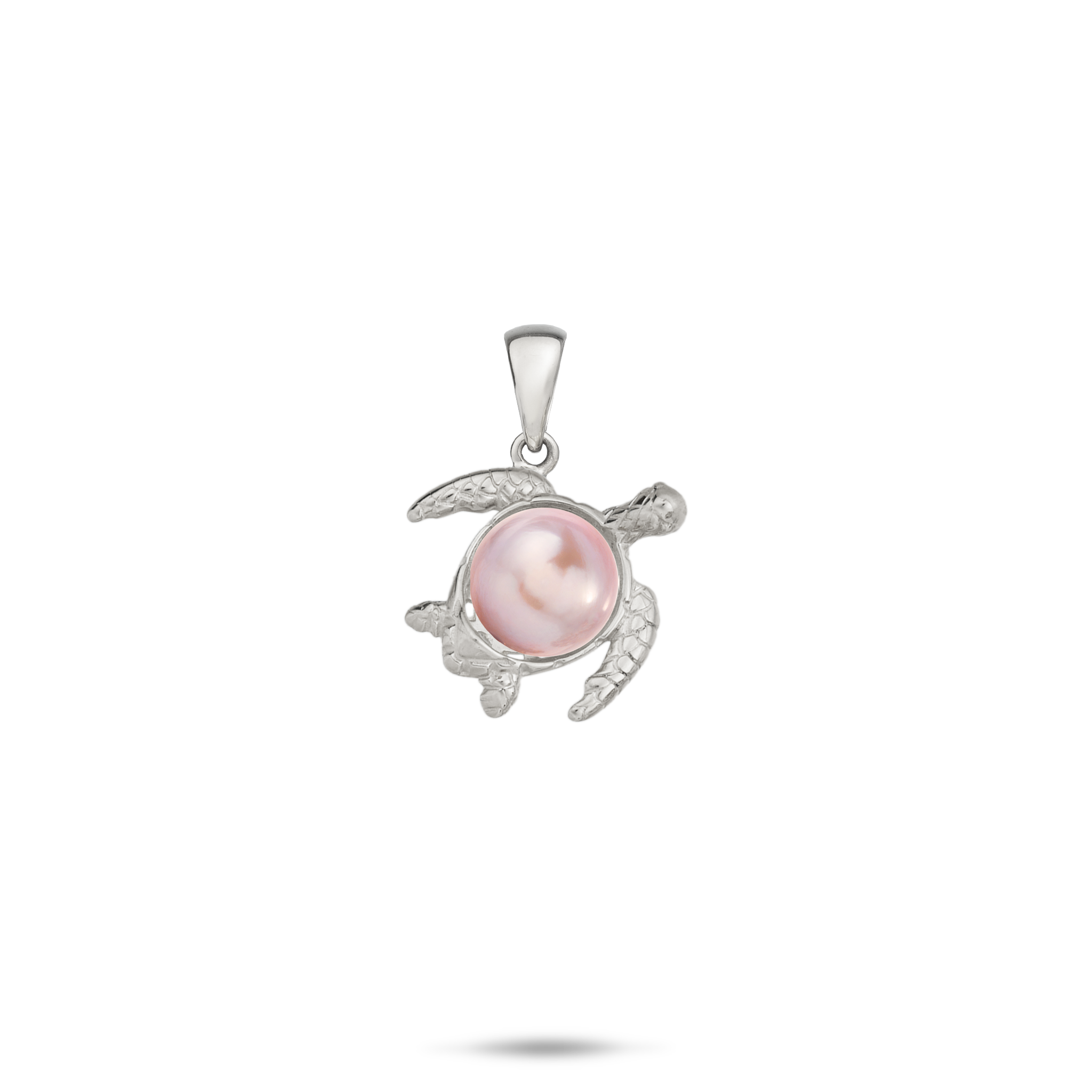 Pick A Pearl Honu Pendant in White Gold - 14mm