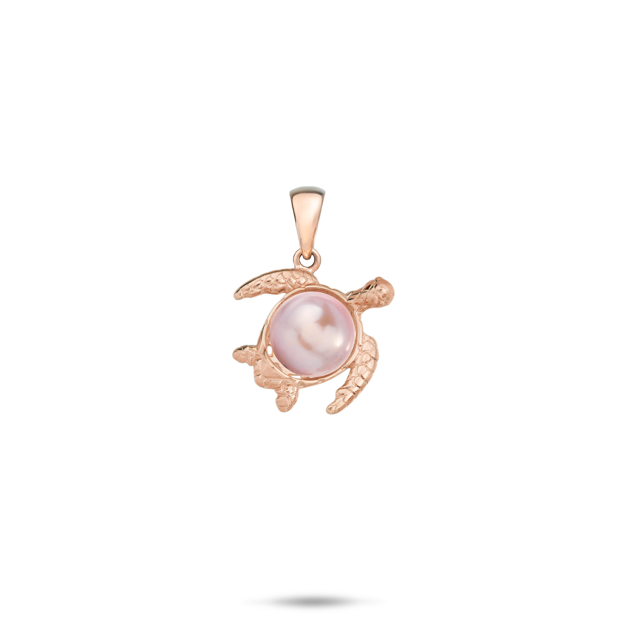 Pick A Pearl Honu Pendant in Rose Gold - 14mm