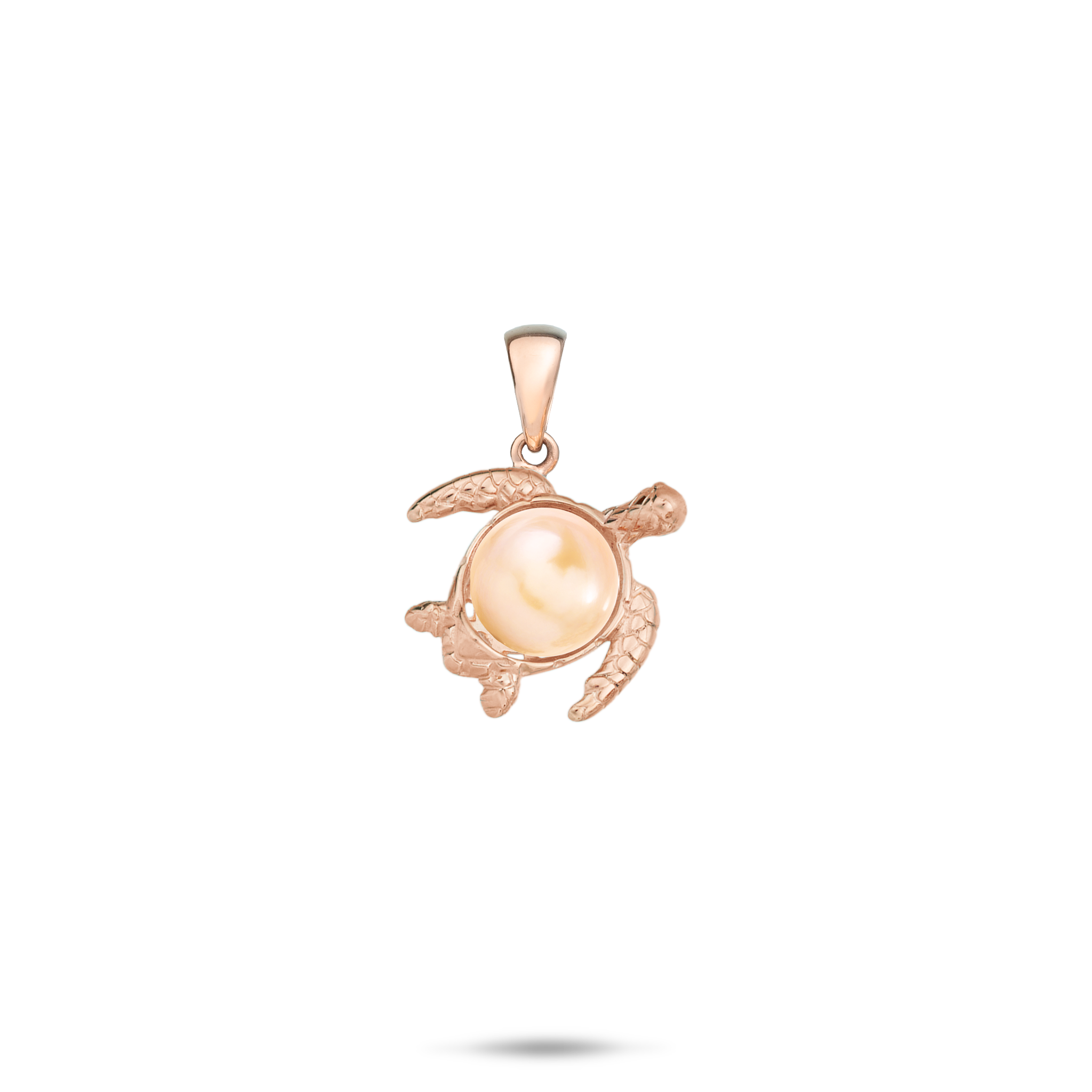 Pick A Pearl Honu Pendant in Rose Gold - 14mm