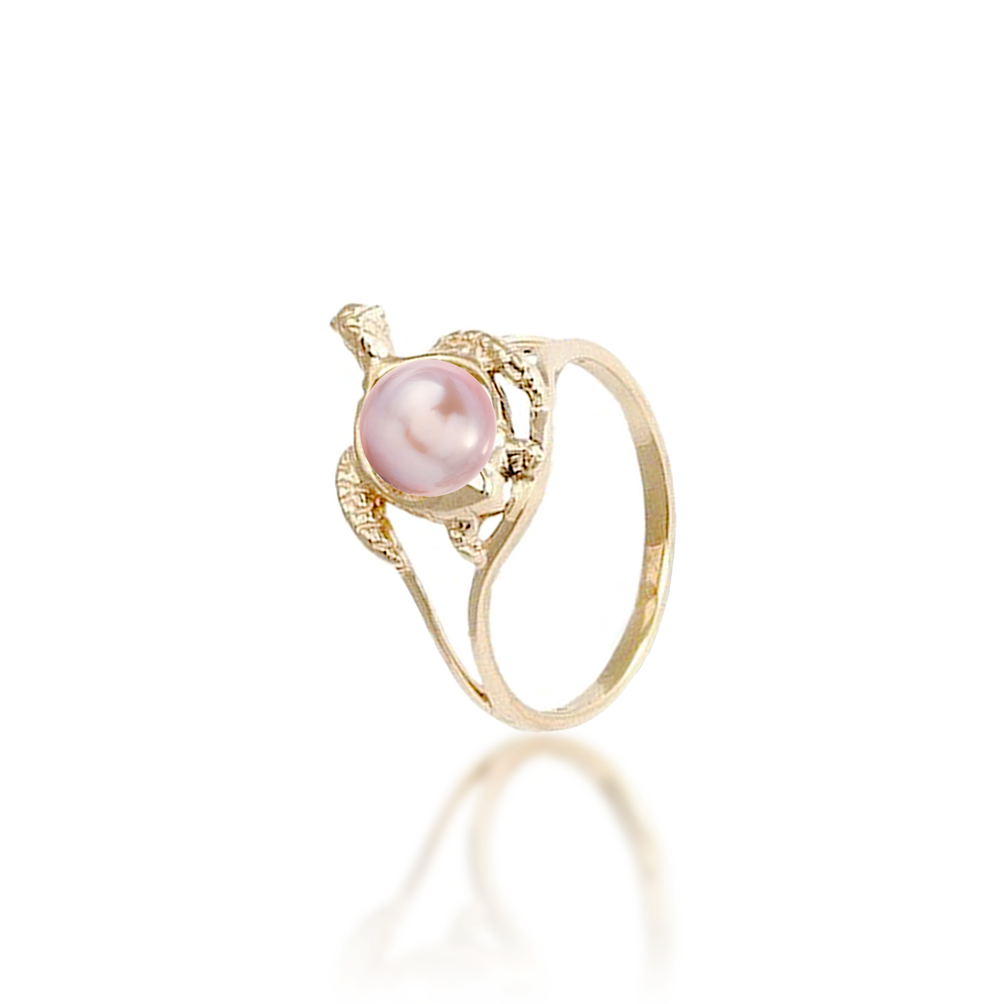 Pick A Pearl Honu (Turtle) Ring in Gold - 14mm