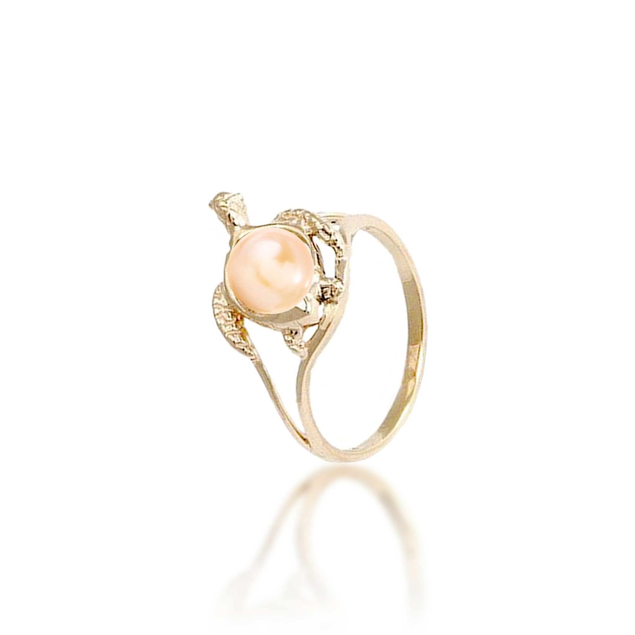 Pick A Pearl Honu (Turtle) Ring in Gold - 14mm