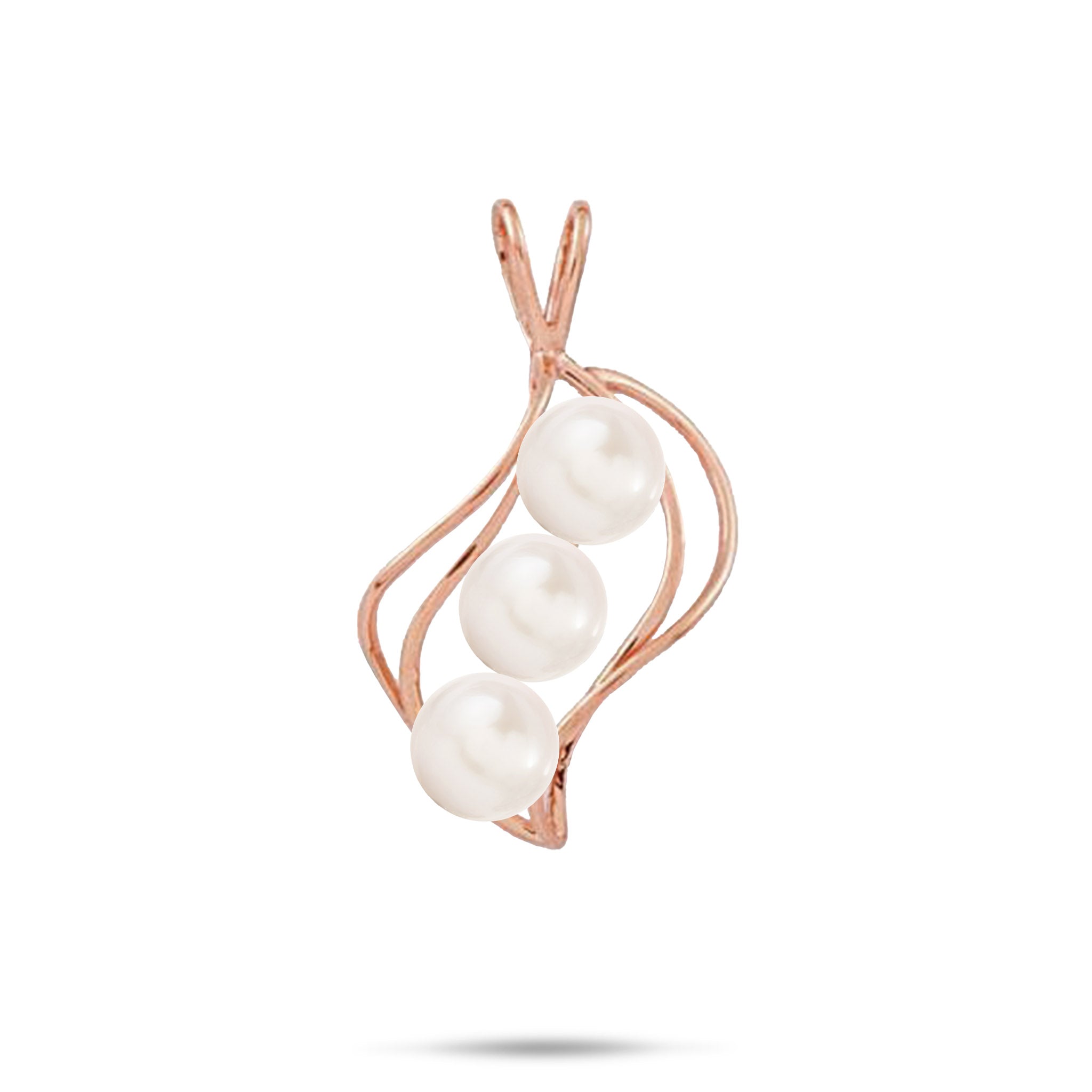 Pick A Pearl Waterfall Pendant in Rose Gold