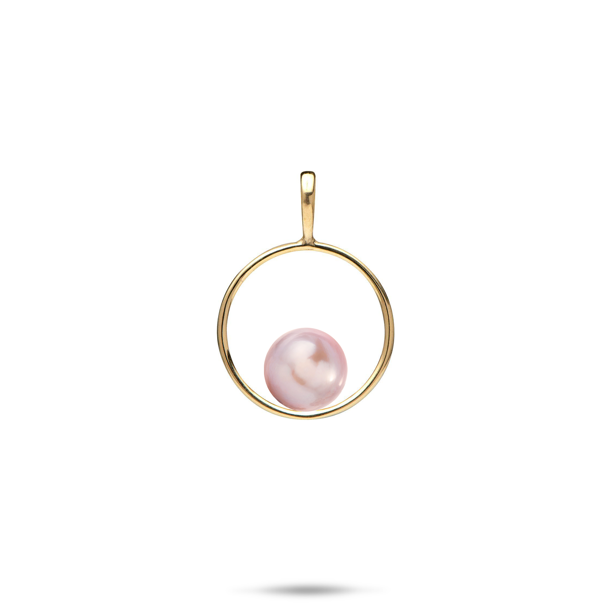 Pick A Pearl Circle of Life Pendant in Gold