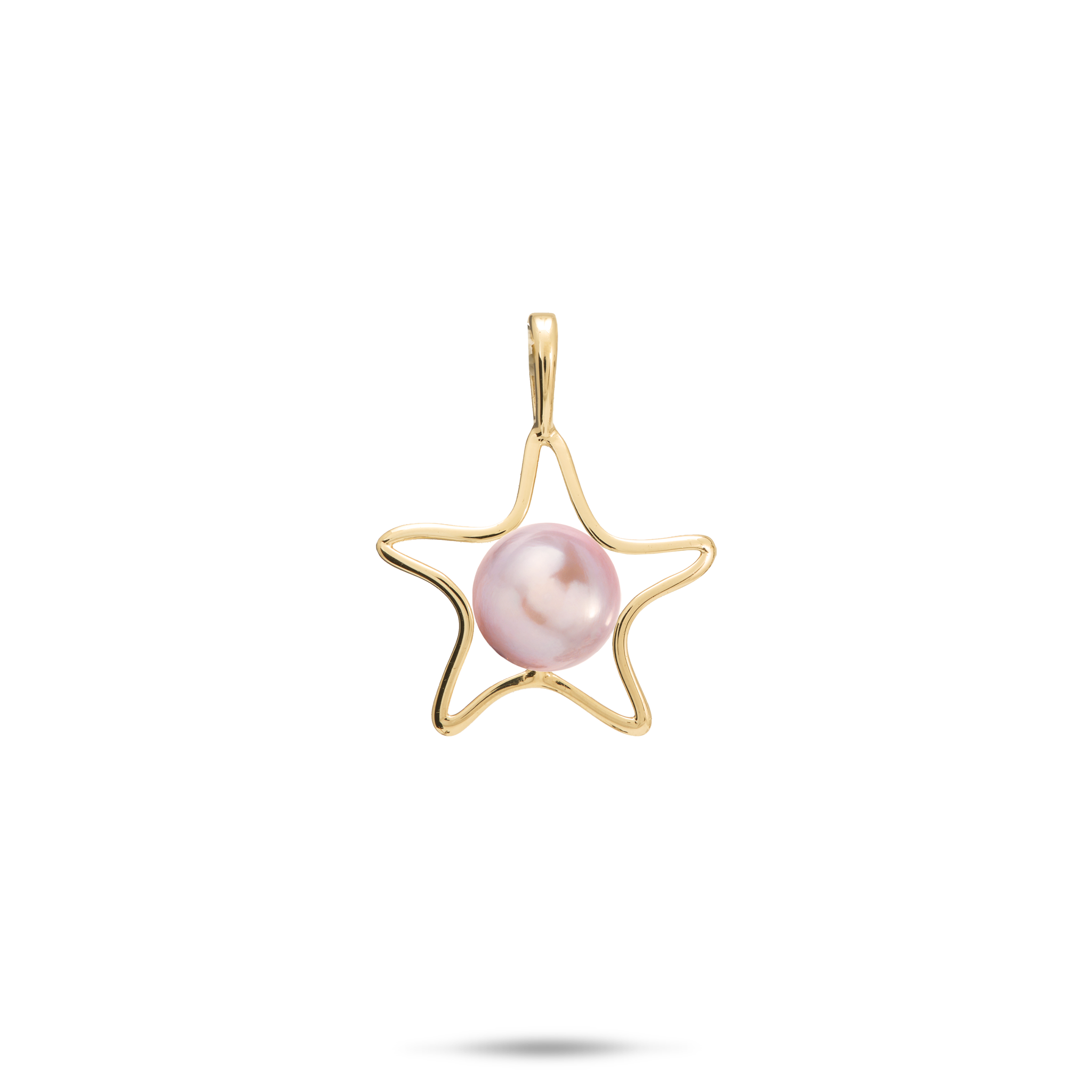 Pick A Pearl Starfish Pendant in Gold - 15mm