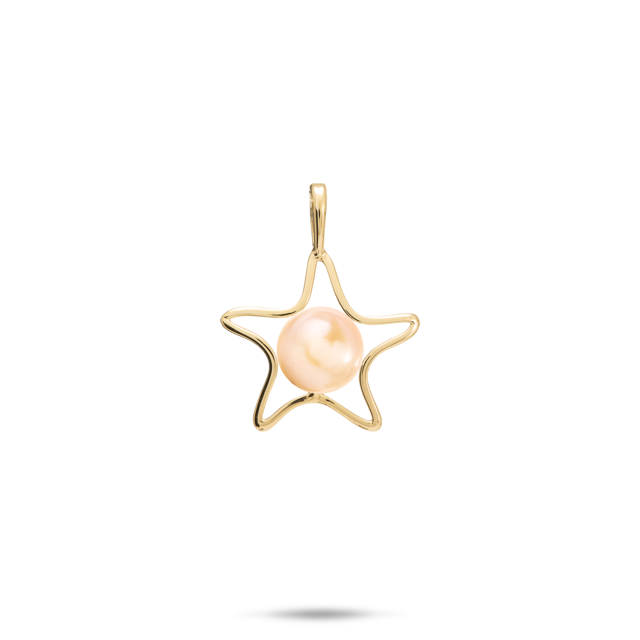Pick A Pearl Starfish Pendant in Gold - 15mm
