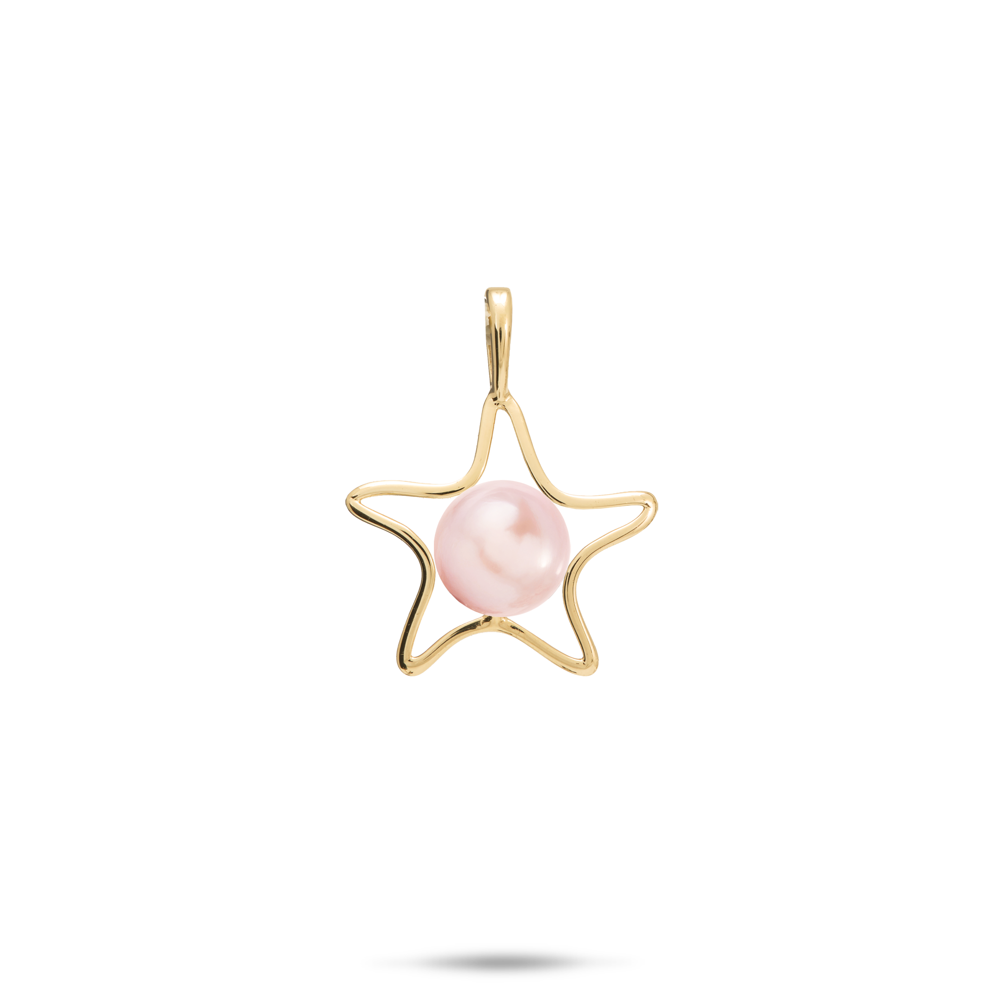 Pick A Pearl Starfish Pendant in Gold - 15mm