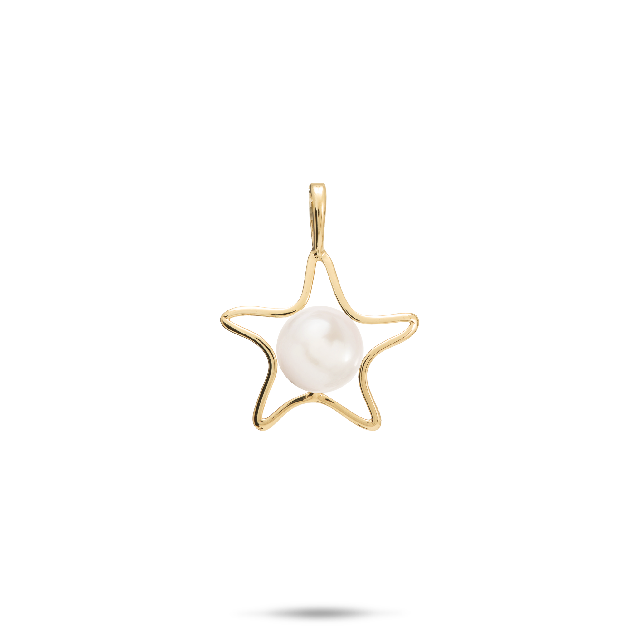Pick A Pearl Starfish Pendant in Gold - 15mm