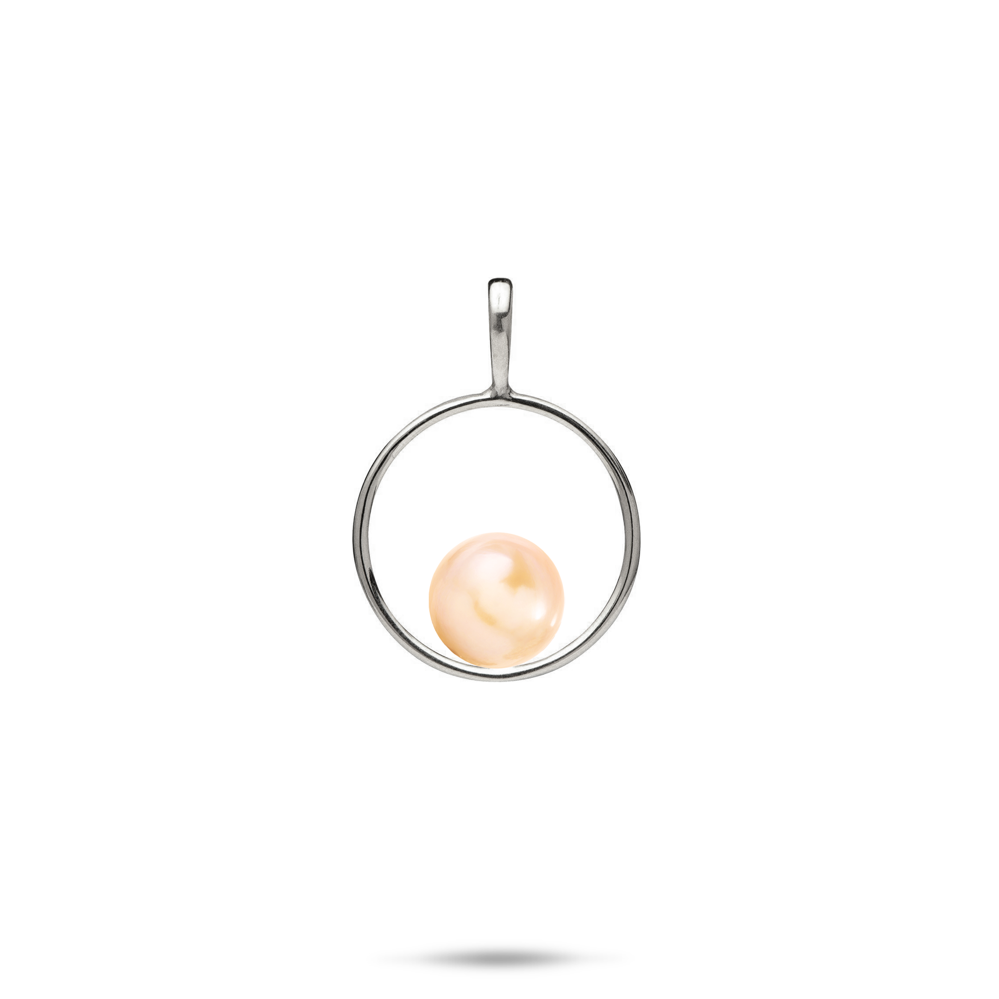 Pick A Pearl Circle of Life Pendant in White Gold