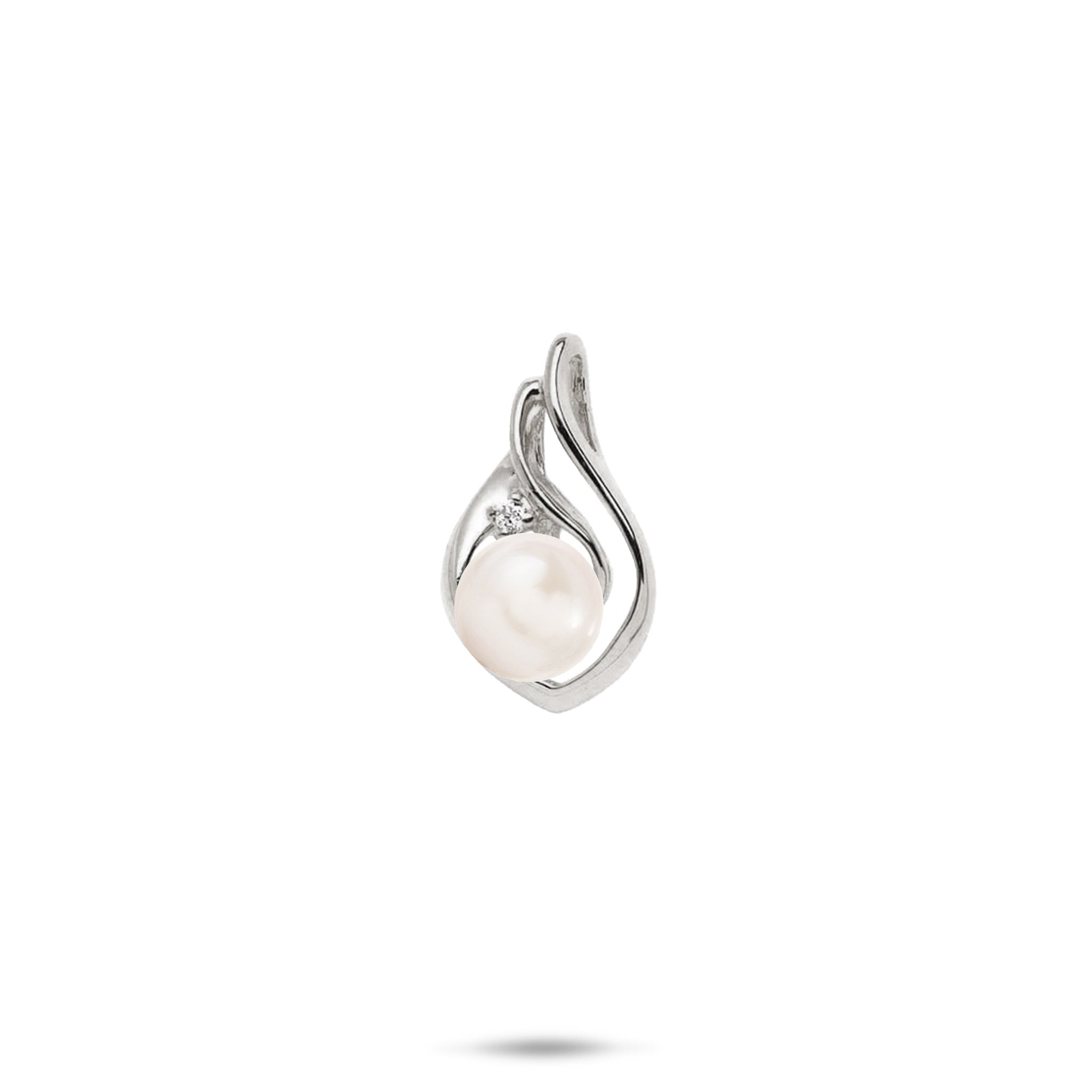 Pick A Pearl Pendant in White Gold with Diamond