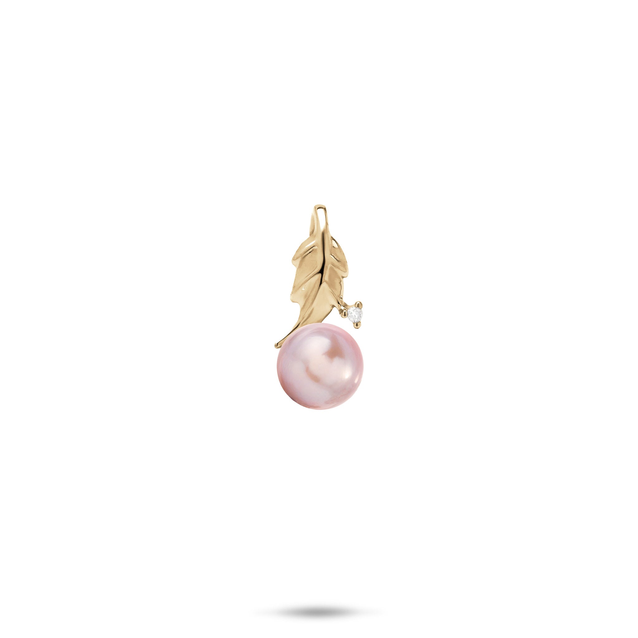 Pick A Pearl Maile Pendant in Gold with Diamond