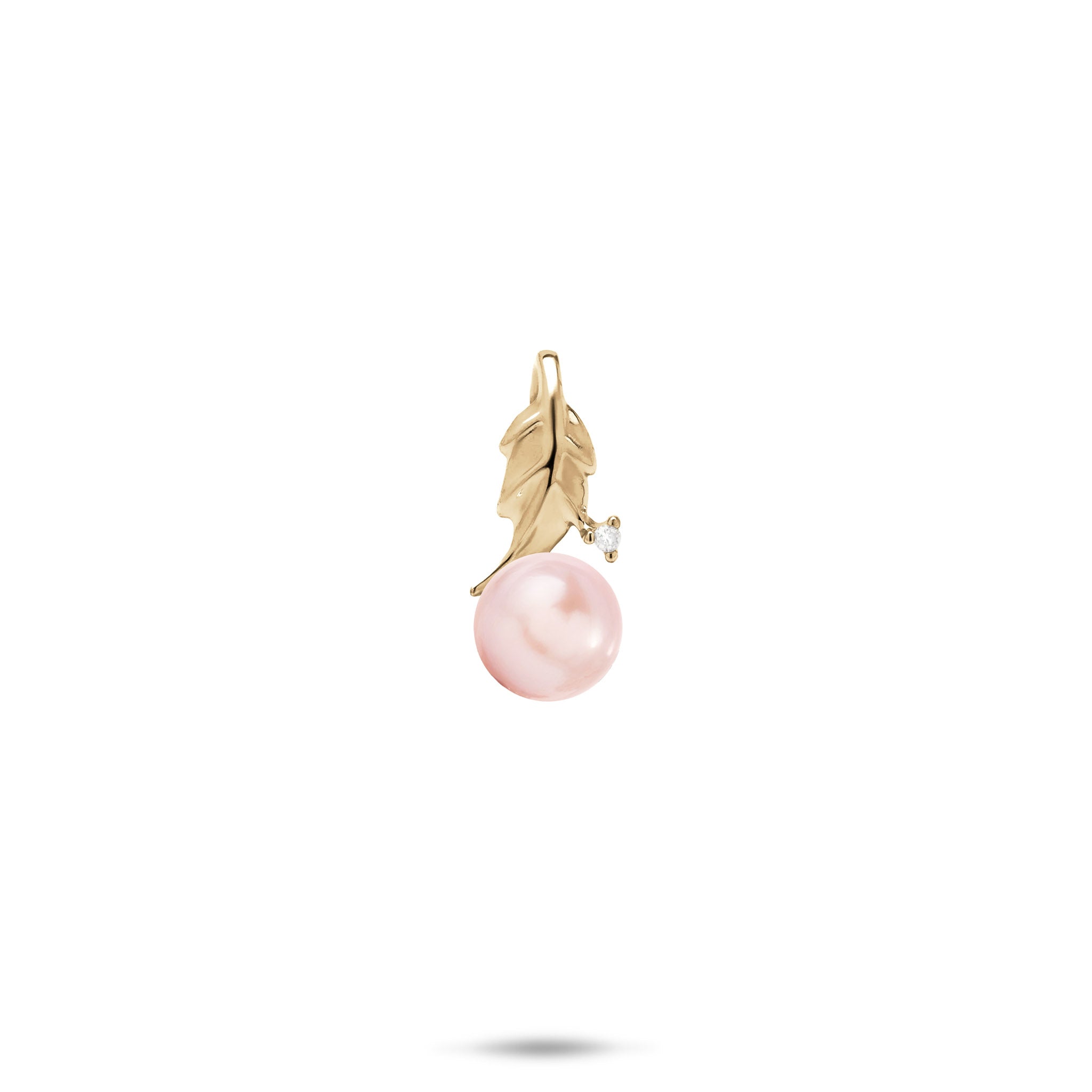 Pick A Pearl Maile Pendant in Gold with Diamond
